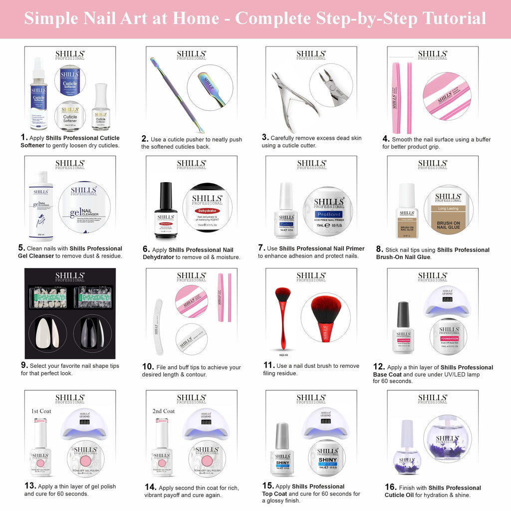SHILLS PROFESSIONAL UV/LED Nail Polish 15ml