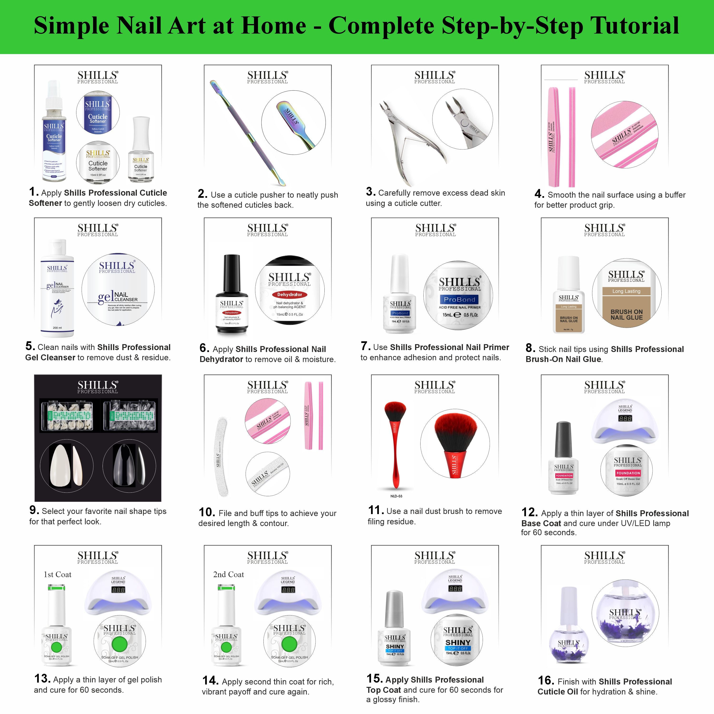SHILLS PROFESSIONAL UV/LED Gel Nail Polish 15ml