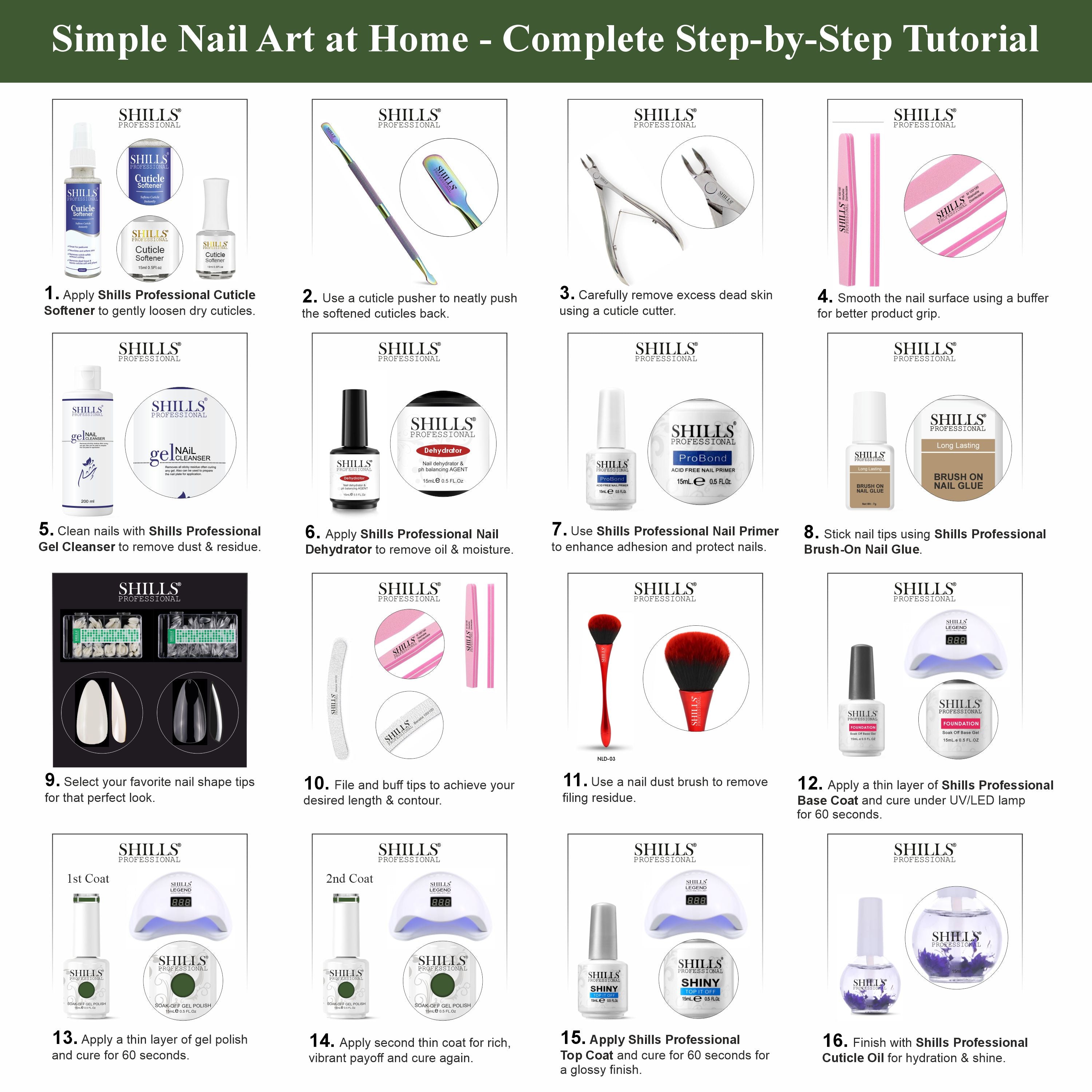 SHILLS PROFESSIONAL UV/LED Gel Nail Polish 15ml