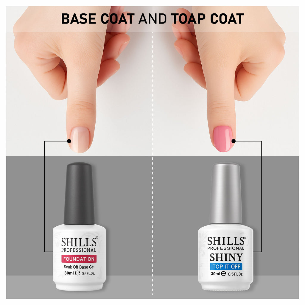 Nail Base Coat and Top Shine Coat Combo 30ML