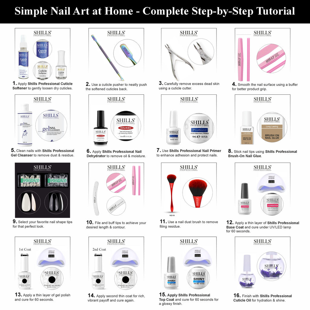 SHILLS PROFESSIONAL UV/LED Gel Nail Polish 15ml