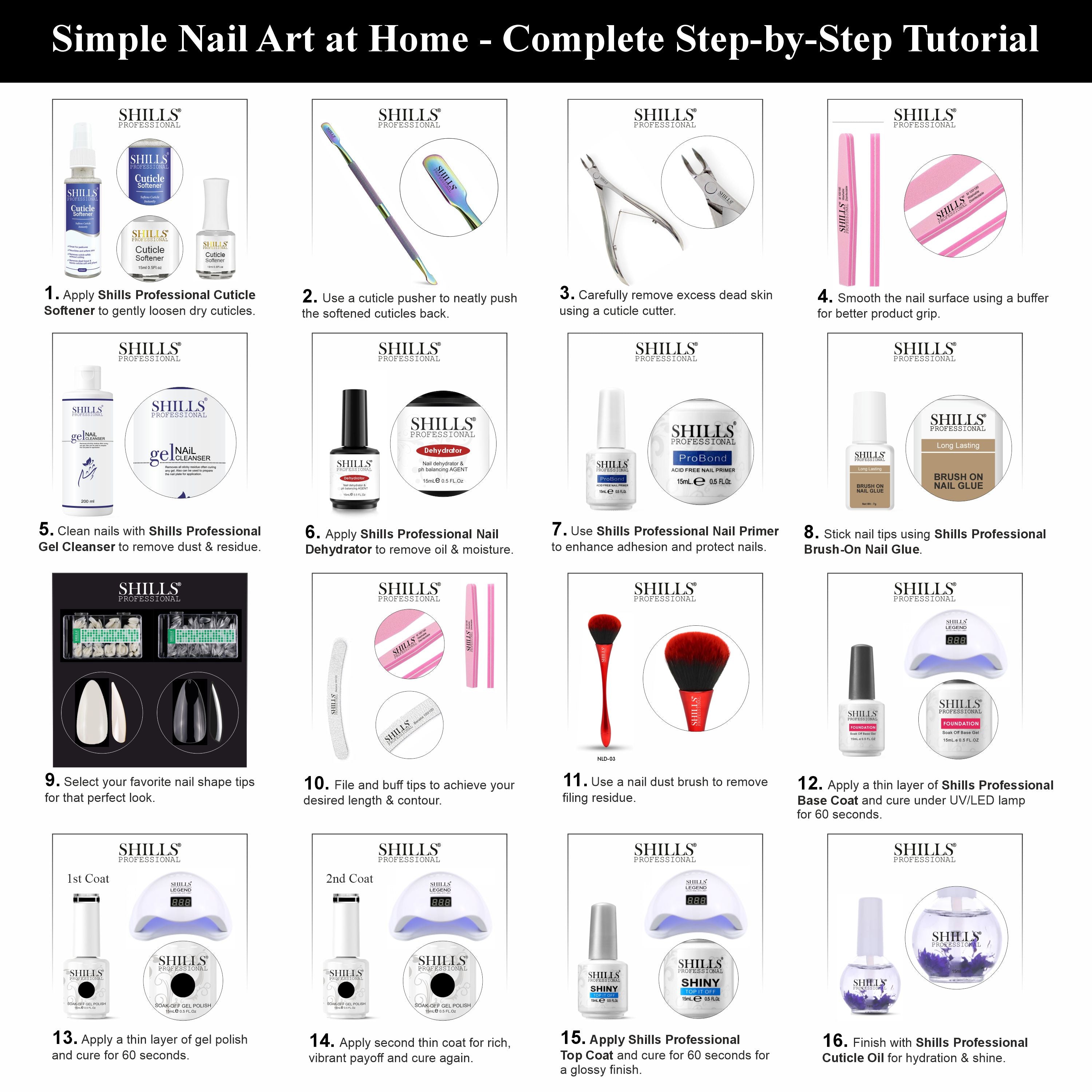 SHILLS PROFESSIONAL UV/LED Gel Nail Polish 15ml
