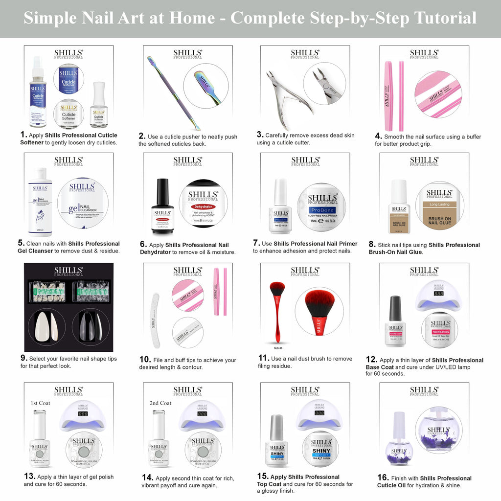 SHILLS PROFESSIONAL UV/LED Nail Polish 15ml