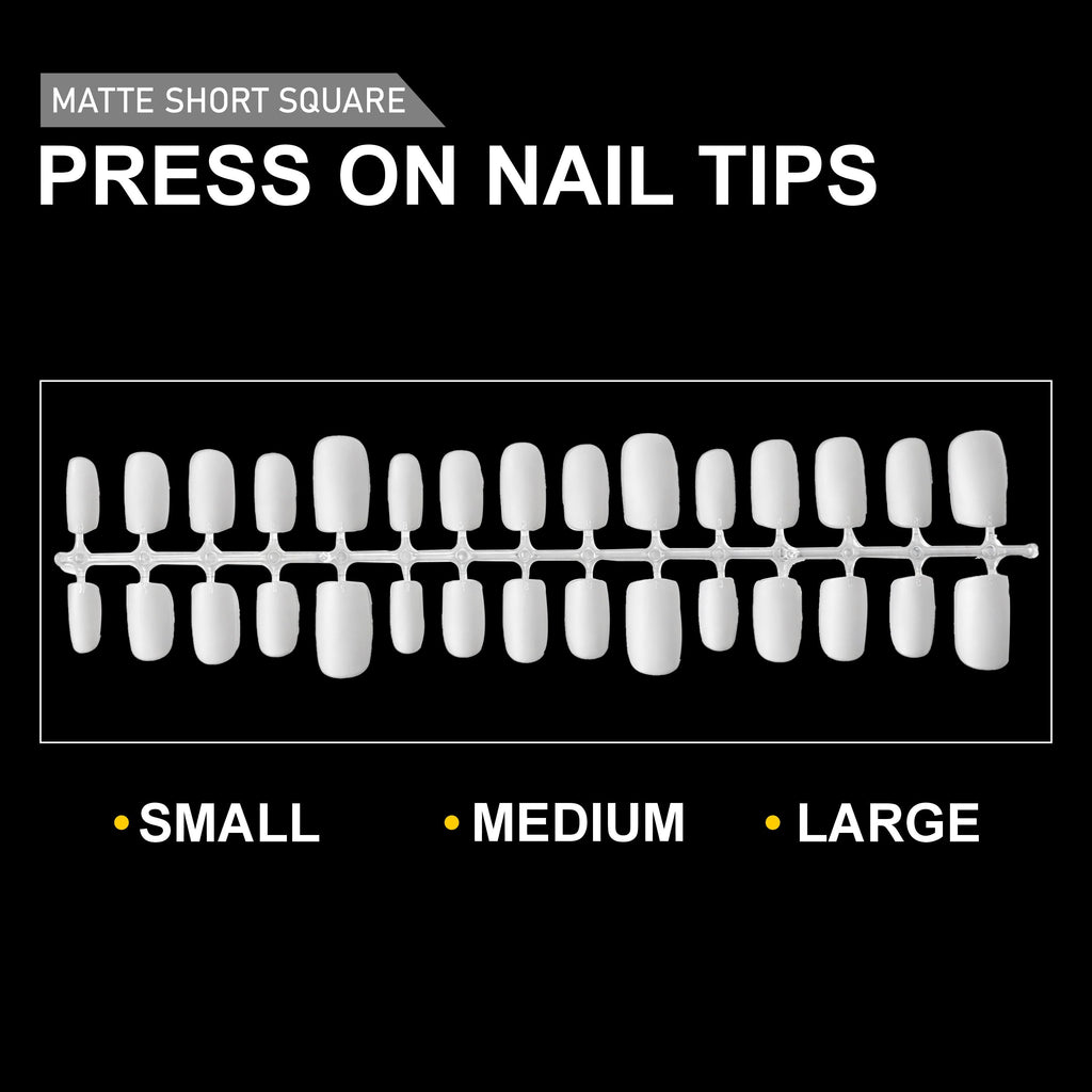 Press On Nail Tips – Matte Short Square