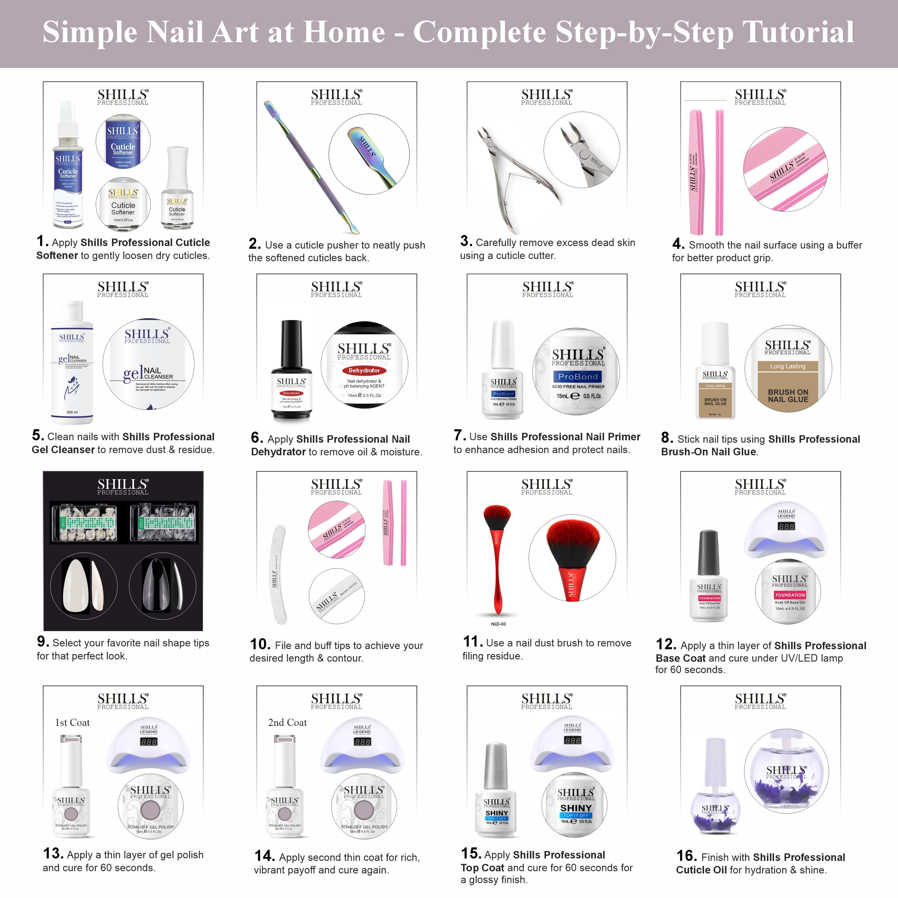 SHILLS PROFESSIONAL UV/LED Nail Polish 15ml