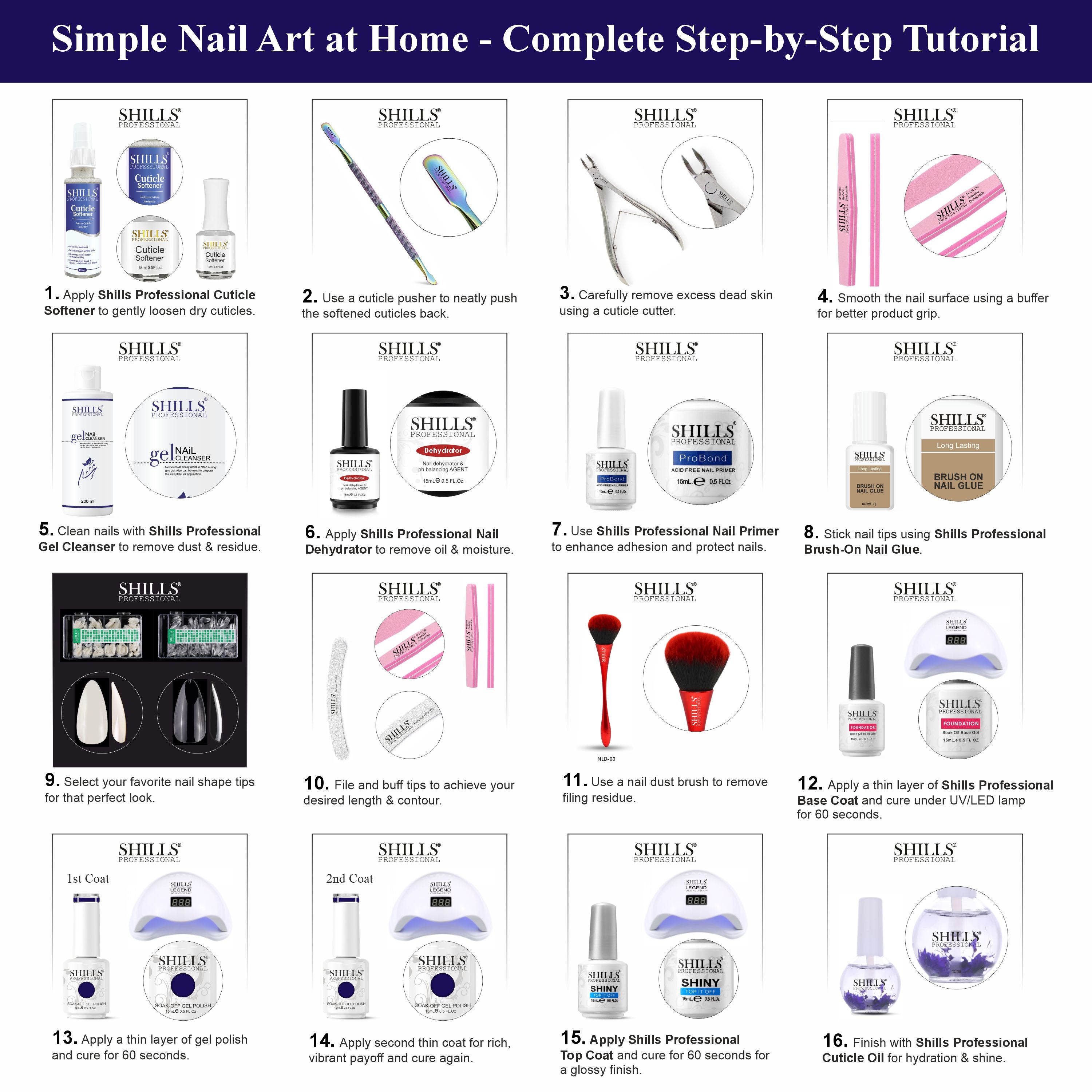 SHILLS PROFESSIONAL UV/LED Gel Nail Polish 15ml