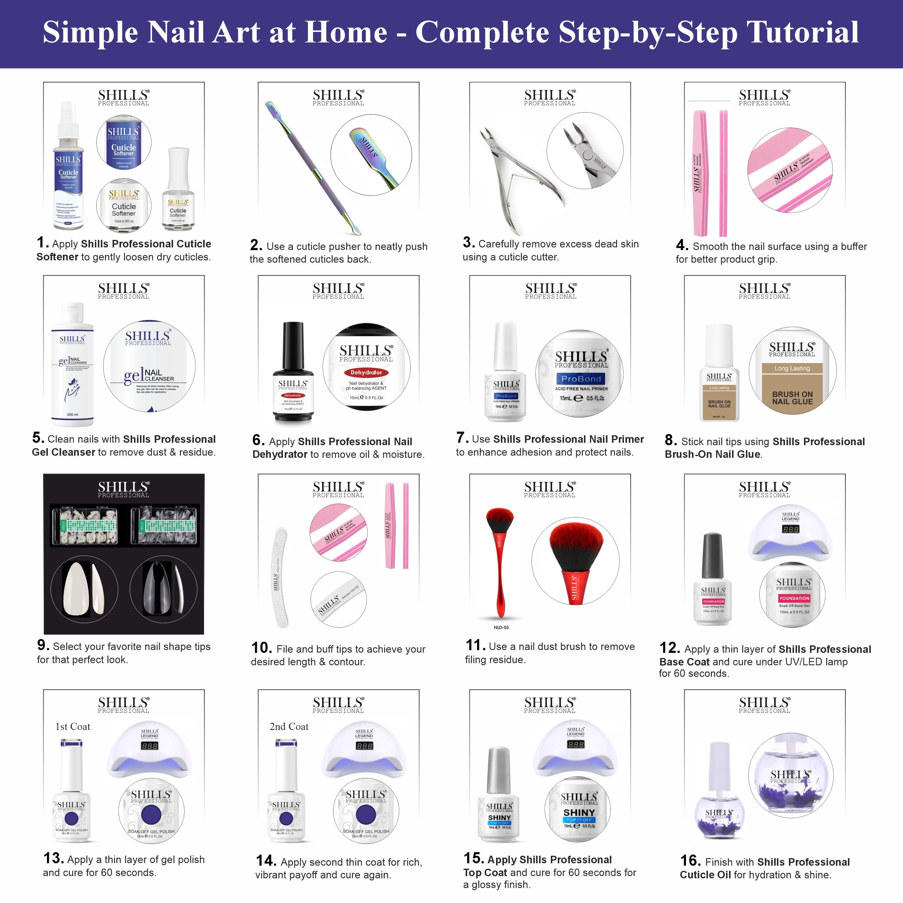 SHILLS PROFESSIONAL UV/LED Gel Nail Polish 15ml