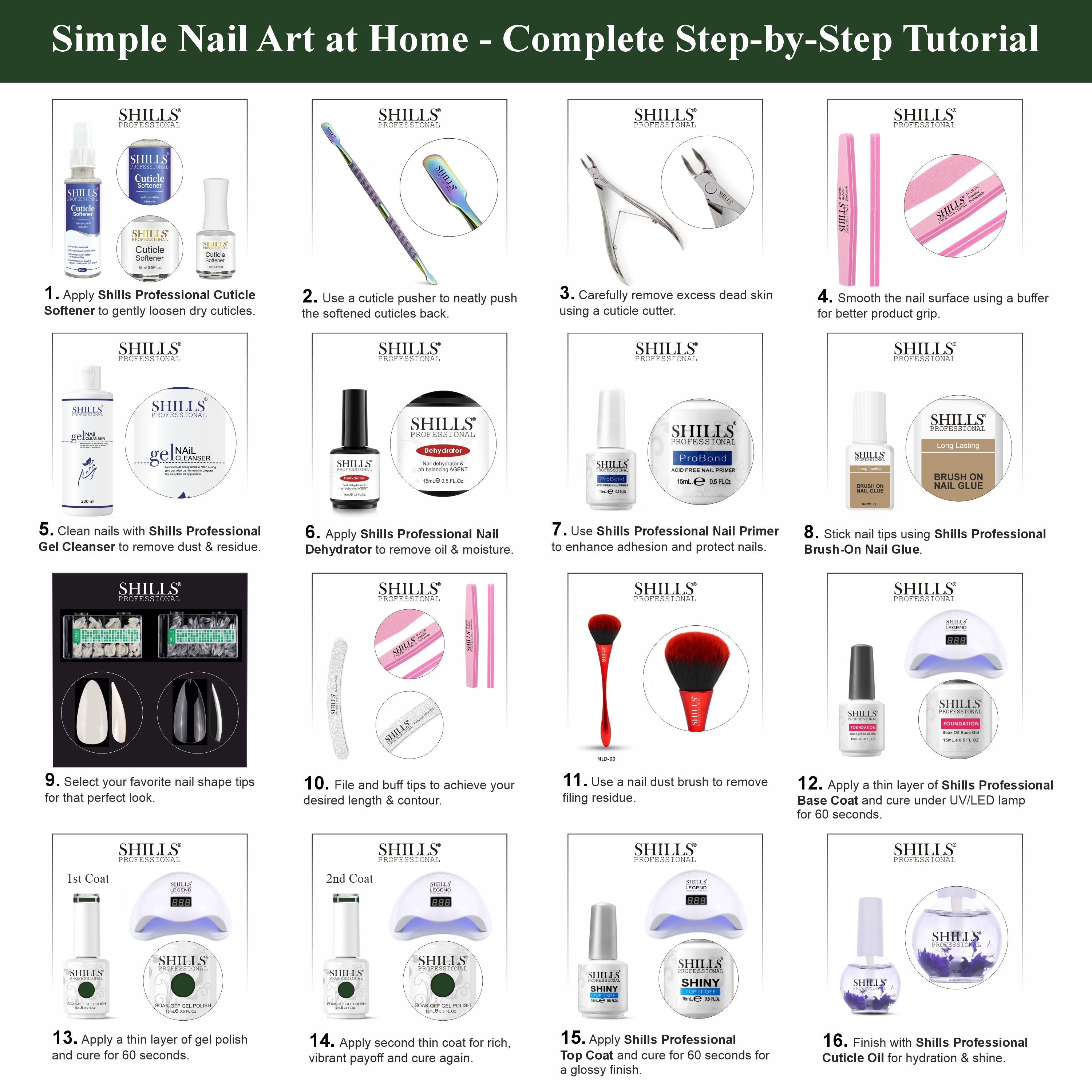 SHILLS PROFESSIONAL UV/LED Nail Polish 15ml