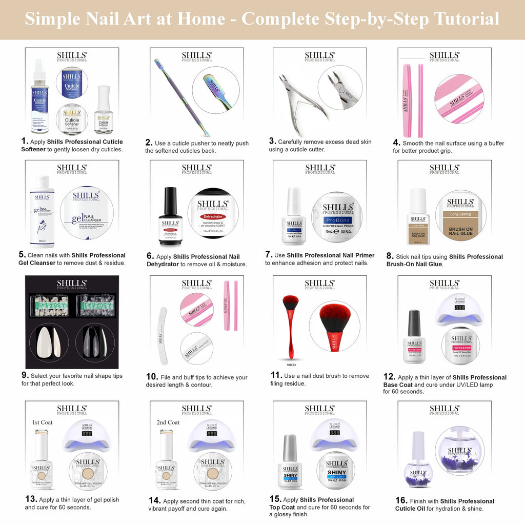 SHILLS PROFESSIONAL UV/LED Nail Polish 15ml