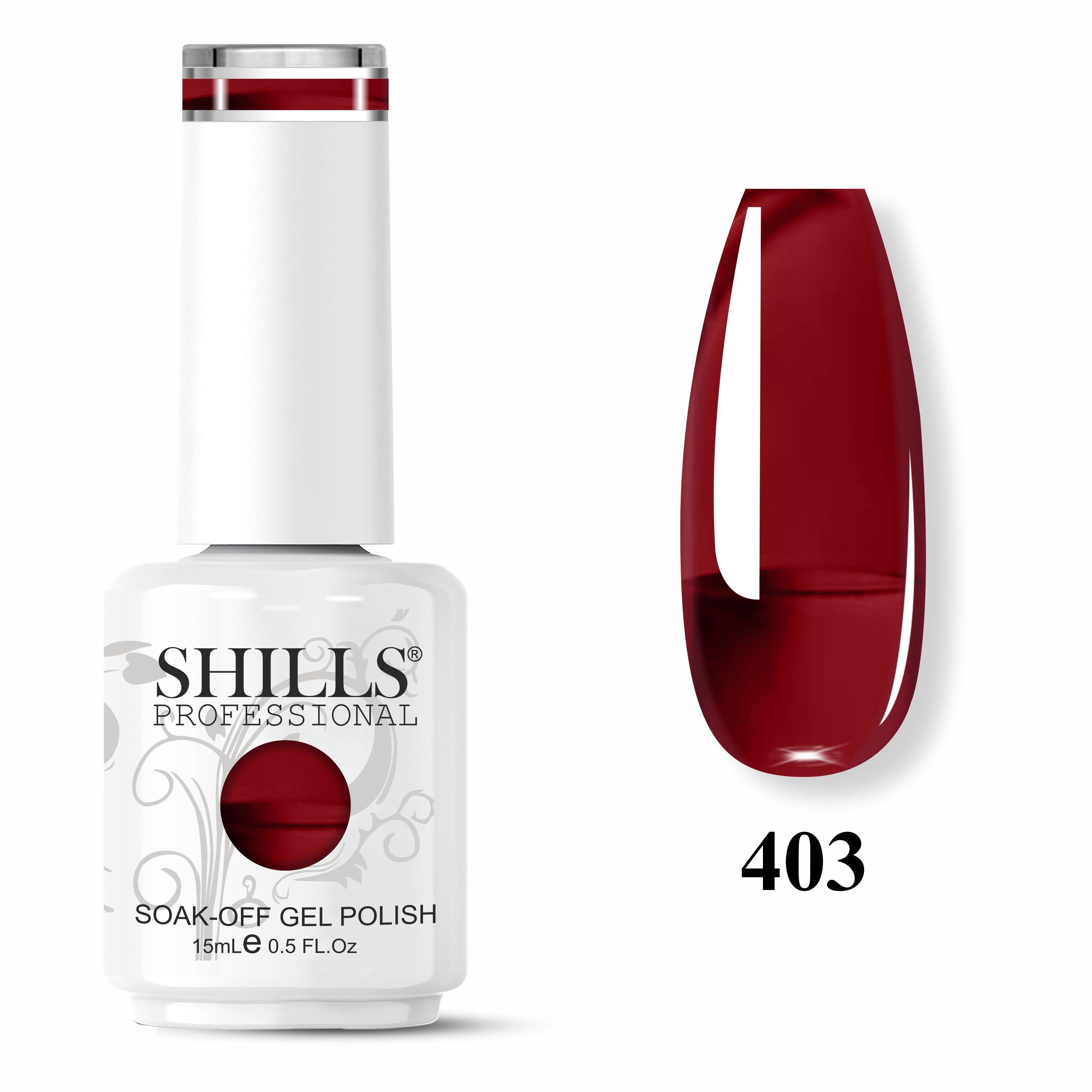 SHILLS PROFESSIONAL UV/LED Red Wine Gel Polish 15ml