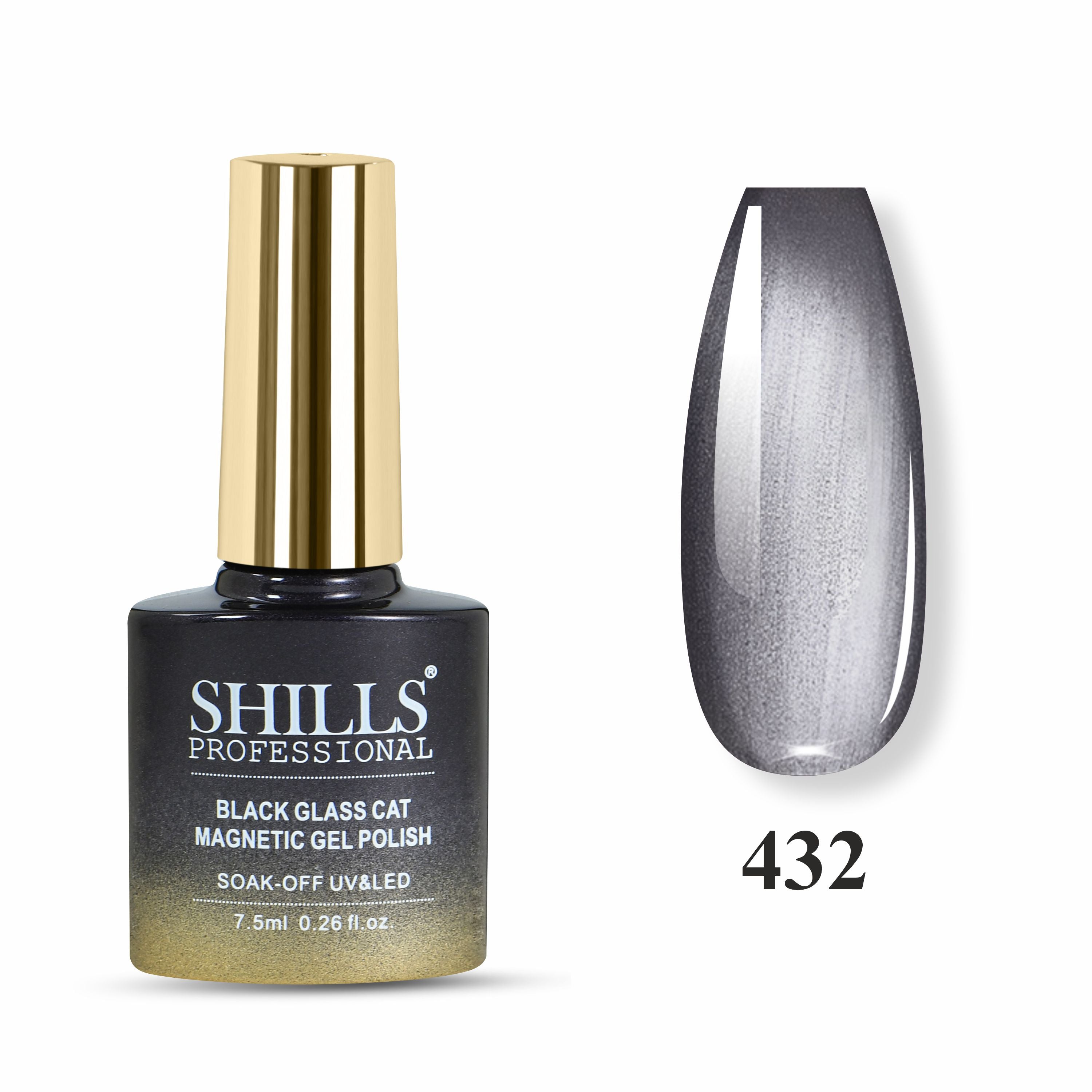 Black Glass Cat Magnetic Gel Polish