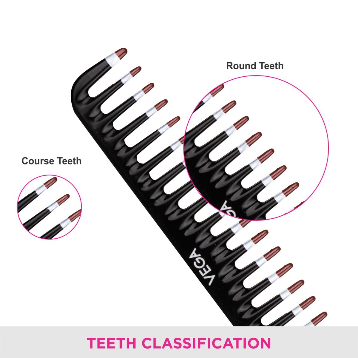De-Tangling Comb - 1266 - Black