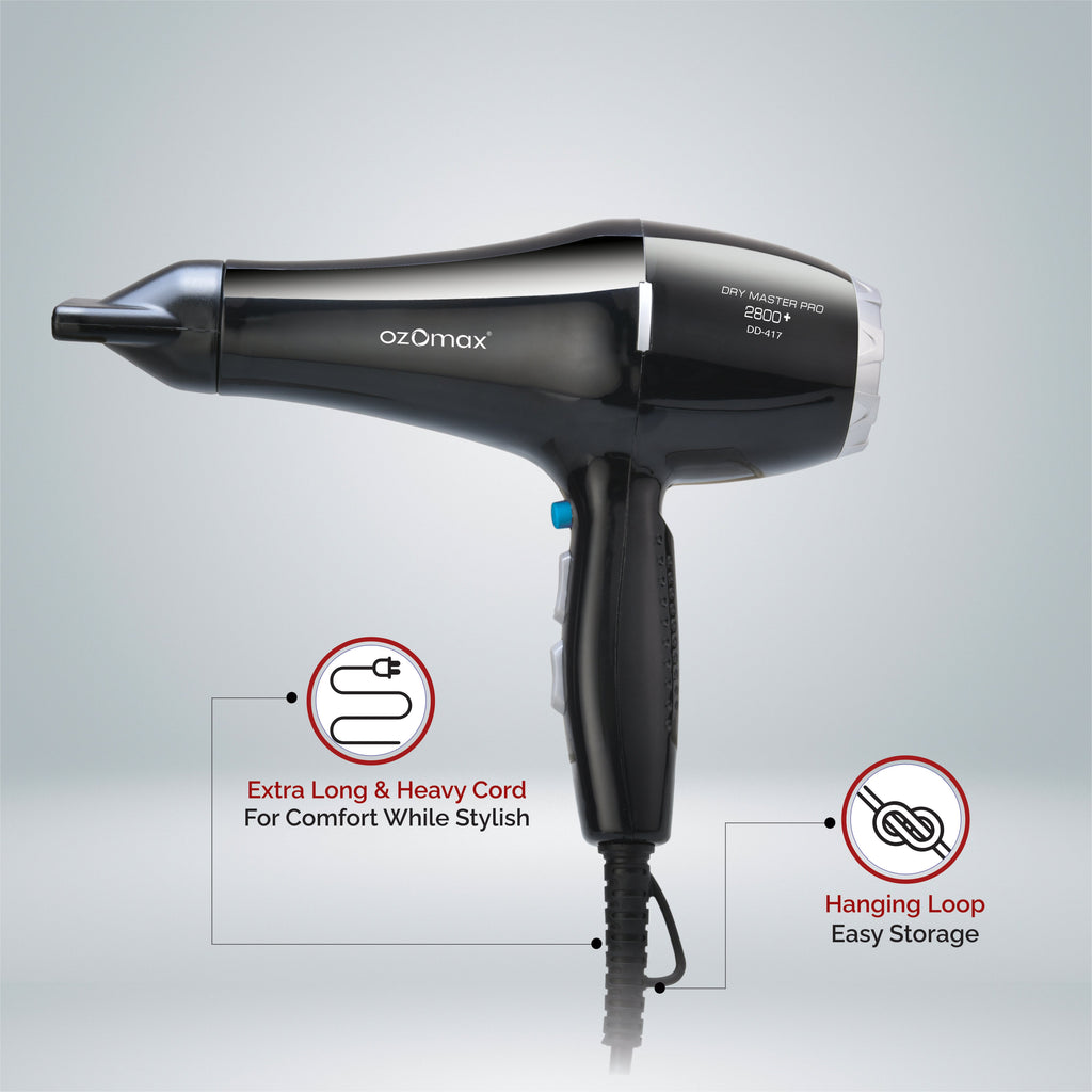 Dry Master Pro Hair Dryer 2800+ with Diffuser