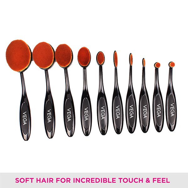 Pro EZ Set of 10 Professional Make-Up Brushes - MBS-10
