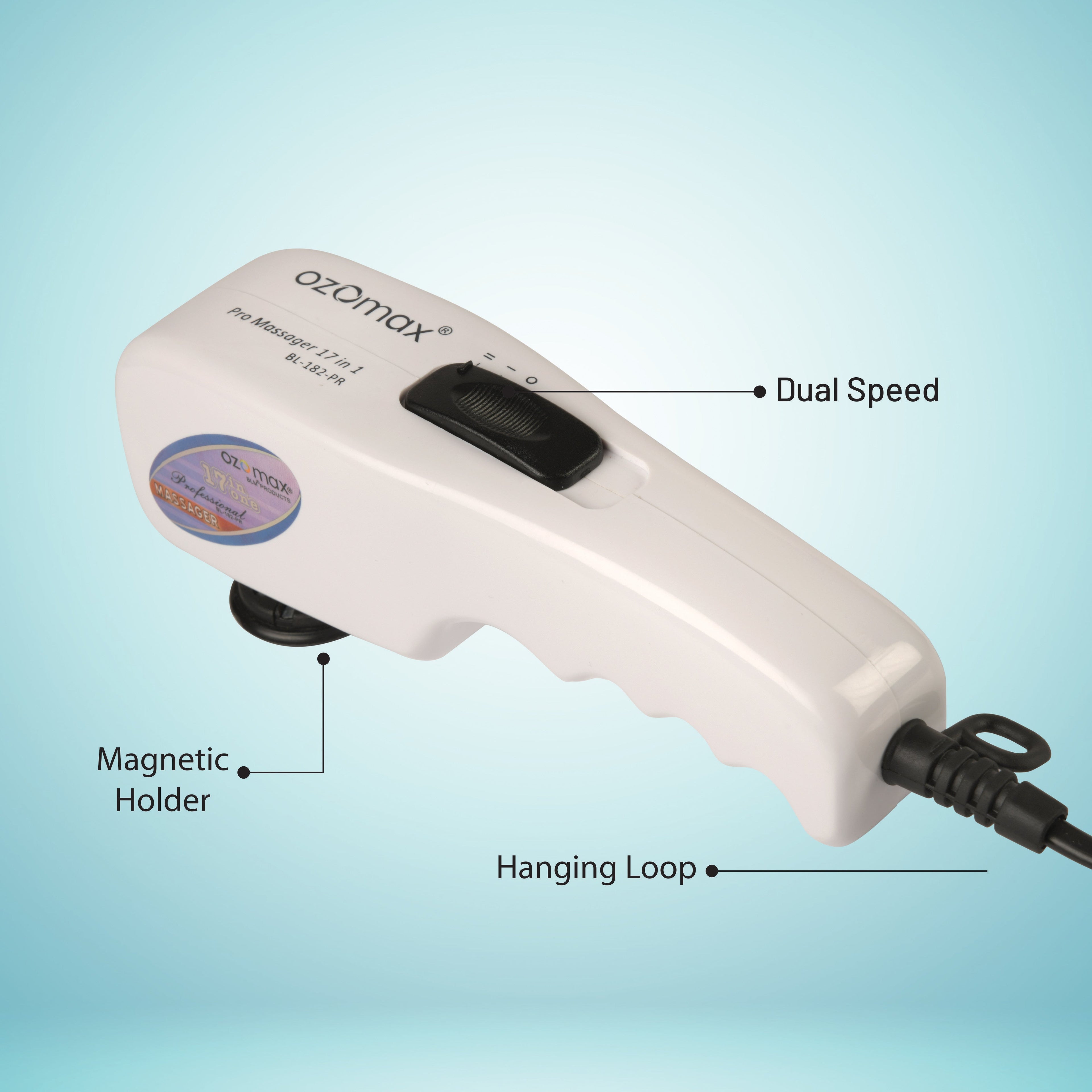 PRO MASSAGE APPARATUS with 17 Attachments