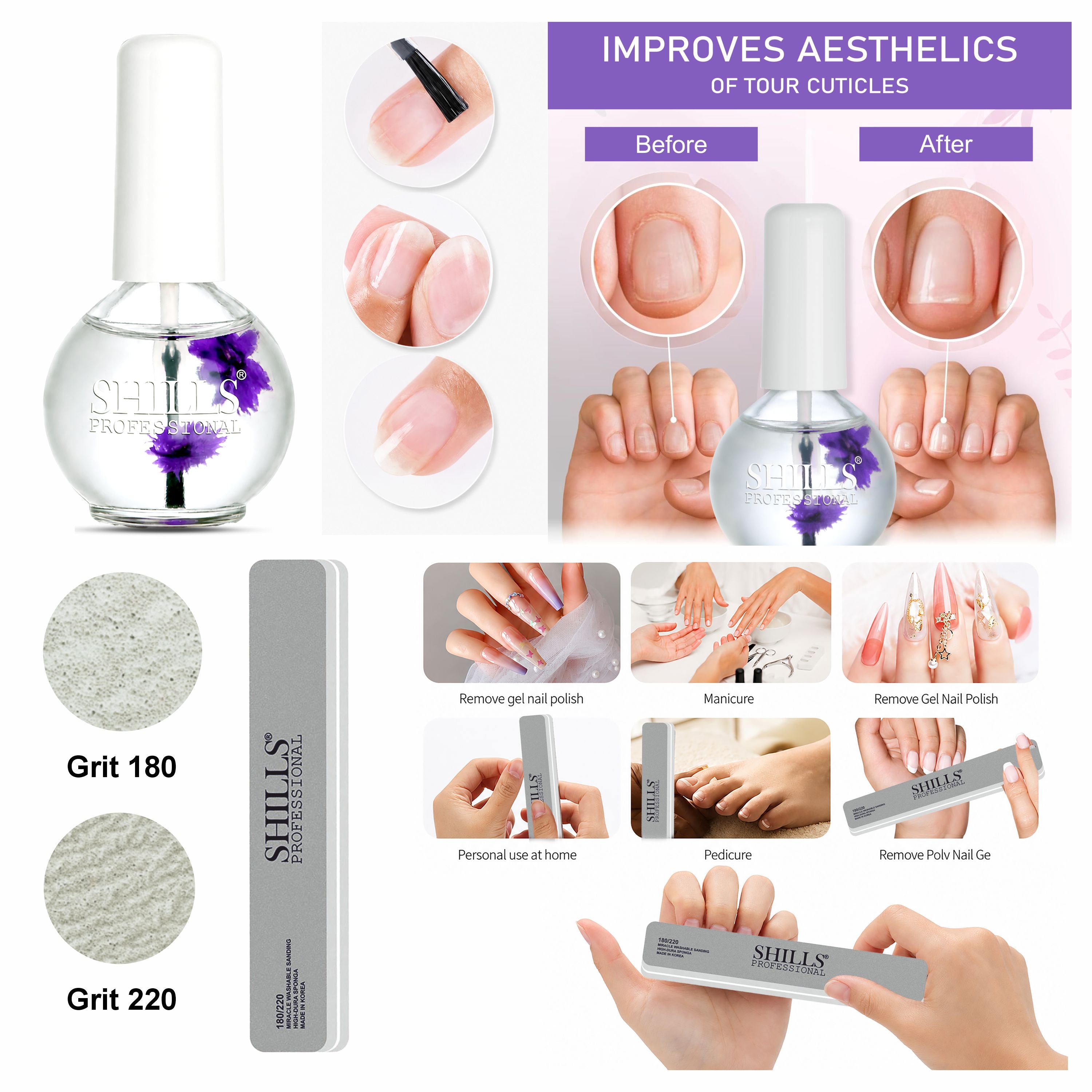 Gel Nail Removal Kit with Magic Remover
