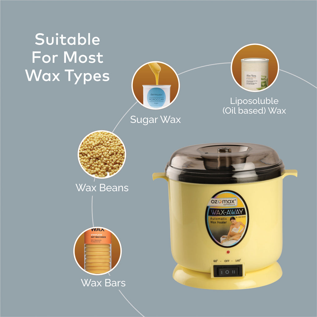 WAX AWAY AUTOMATIC WAX HEATER Dual Temperature System