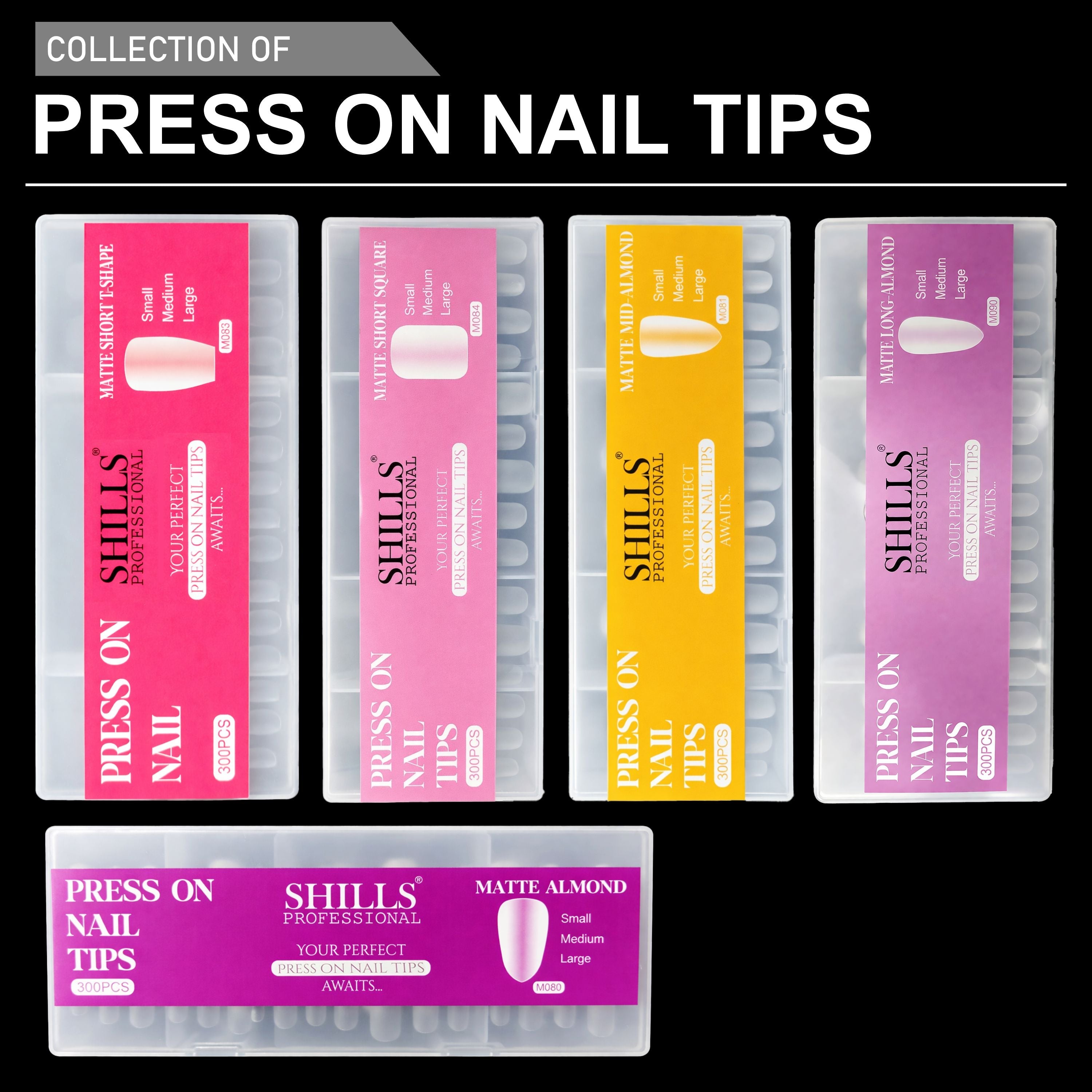 Press On Nail Tips – Matte Short T-Shape
