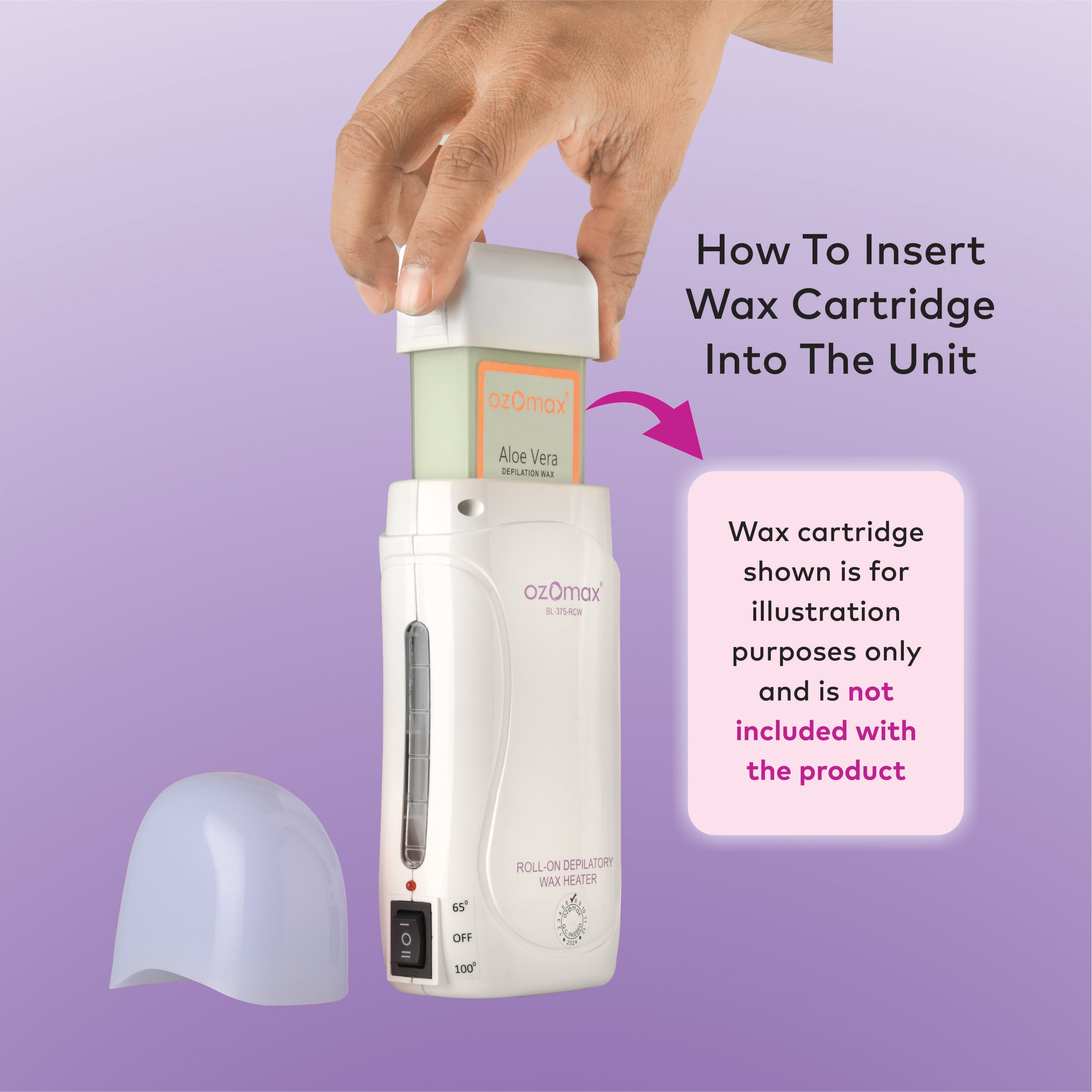 ROLL-ON DEPILATORY WAX HEATER Dual Temperature System