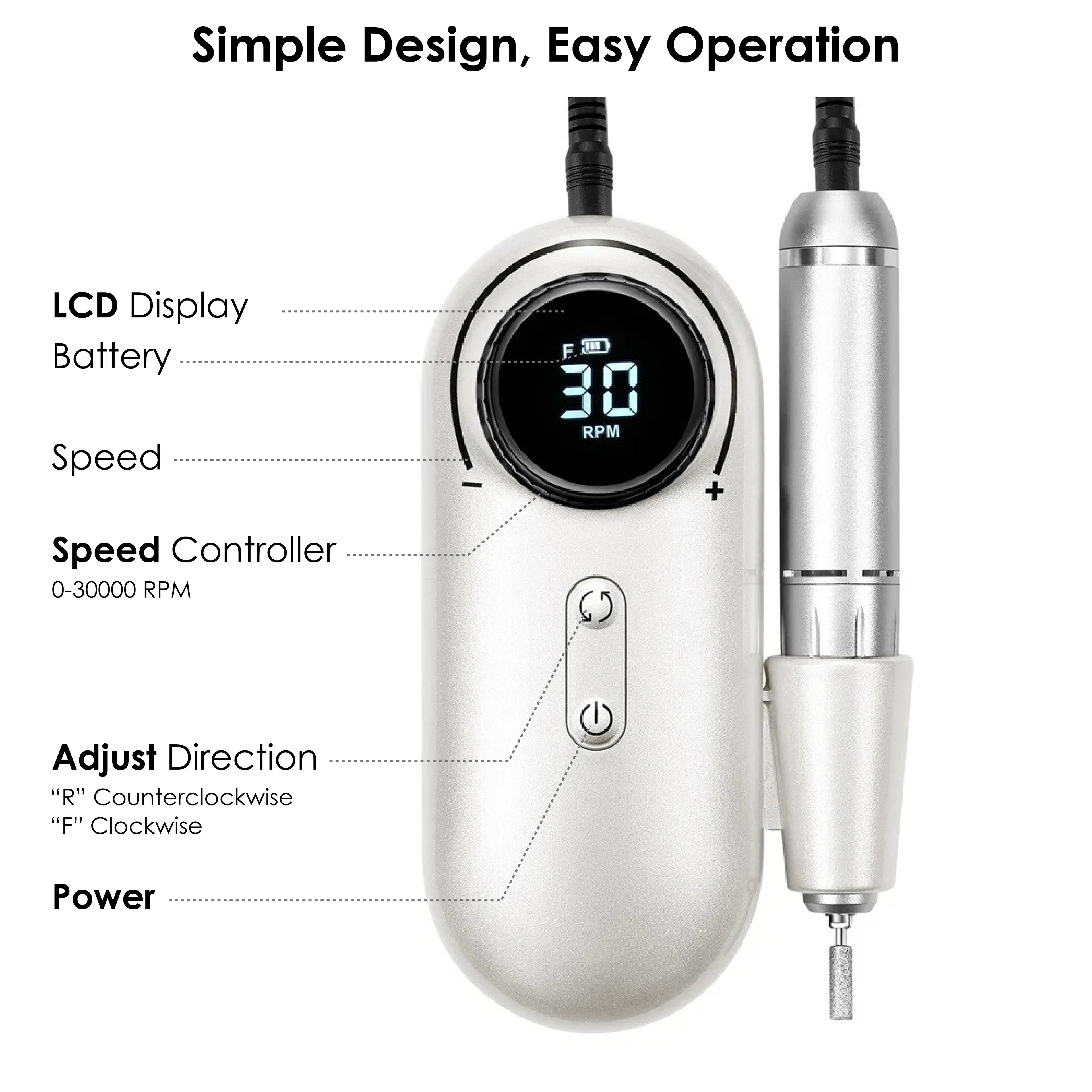 Mellow Edition Nail Drill Machine 30000 RPM