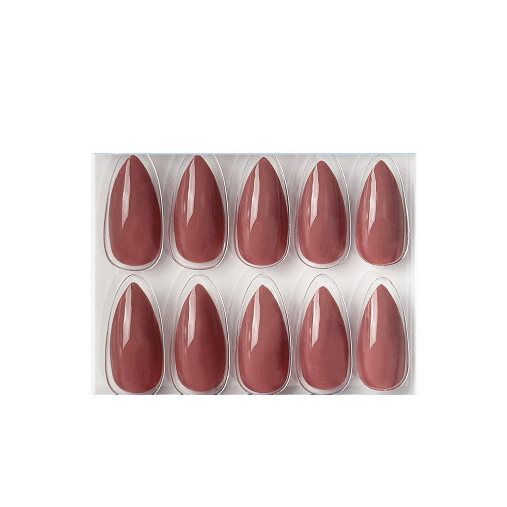 Glossy Solid Color Nails Sharp Almond(SPN605-SPN656)