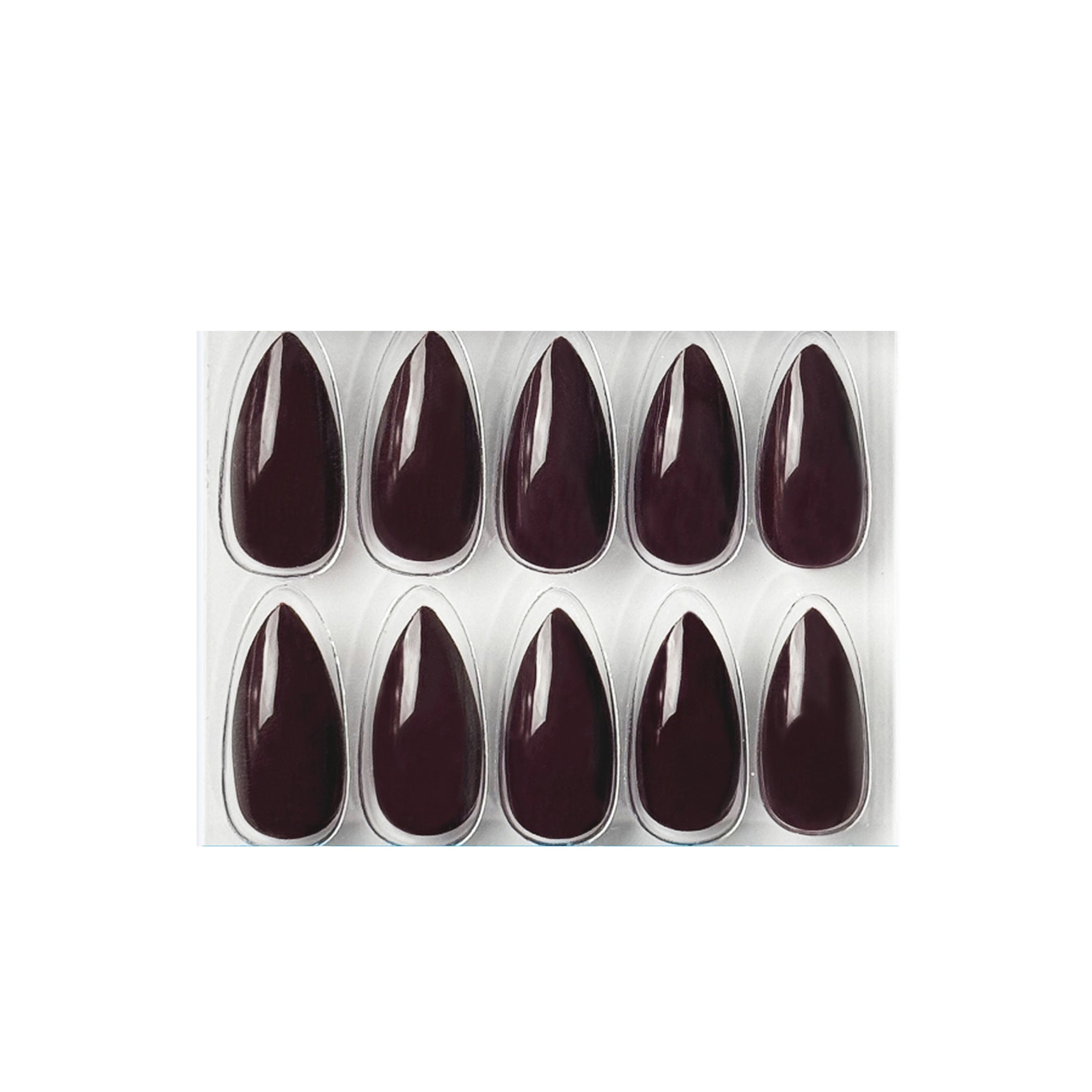 Glossy Solid Color Nails Sharp Almond(SPN605-SPN656)