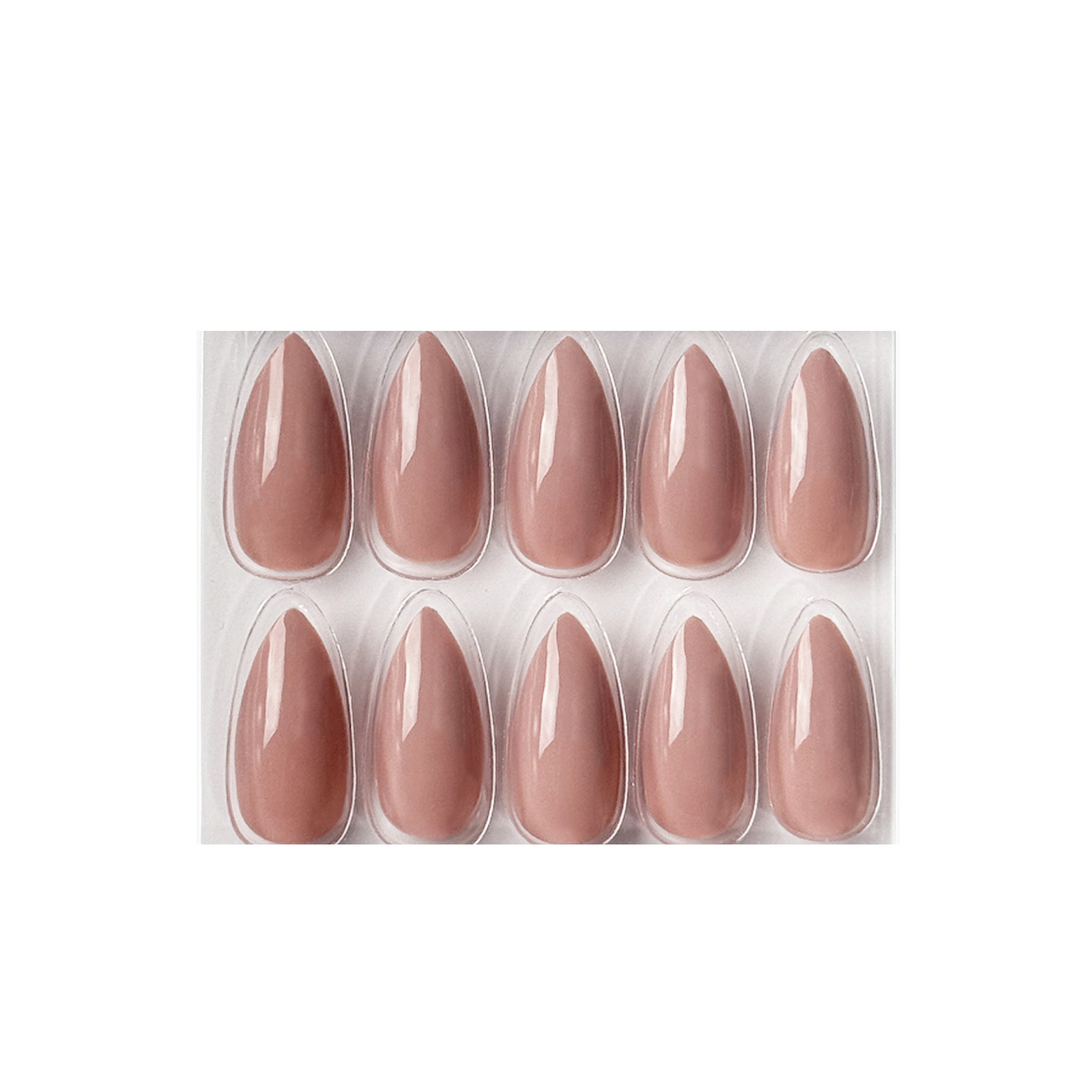 Glossy Solid Color Nails Sharp Almond(SPN605-SPN656)