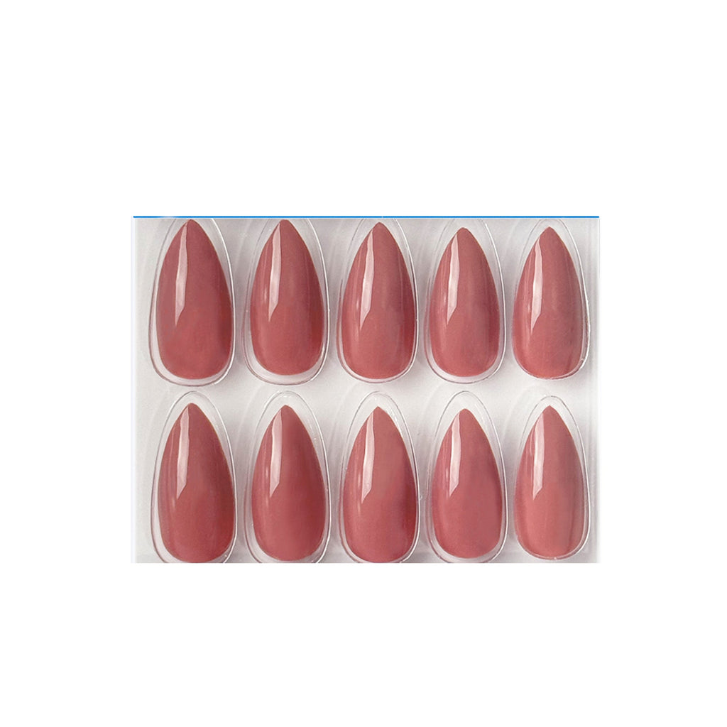 Glossy Solid Color Nails Sharp Almond(SPN605-SPN656)