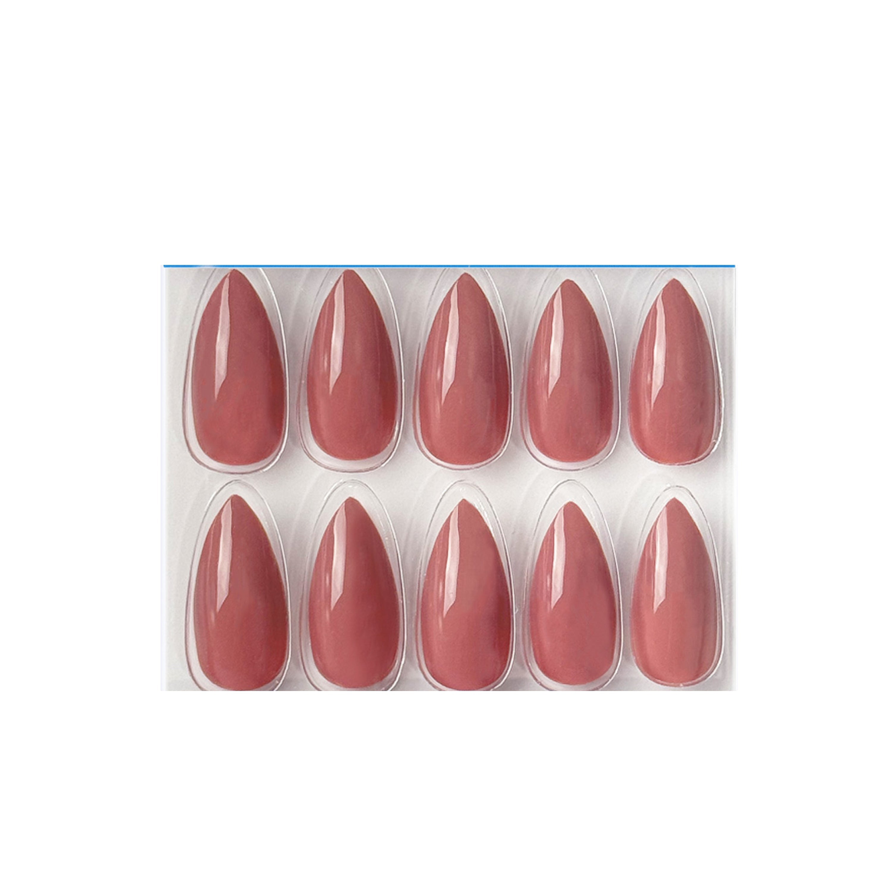 Glossy Solid Color Nails Sharp Almond(SPN605-SPN656)
