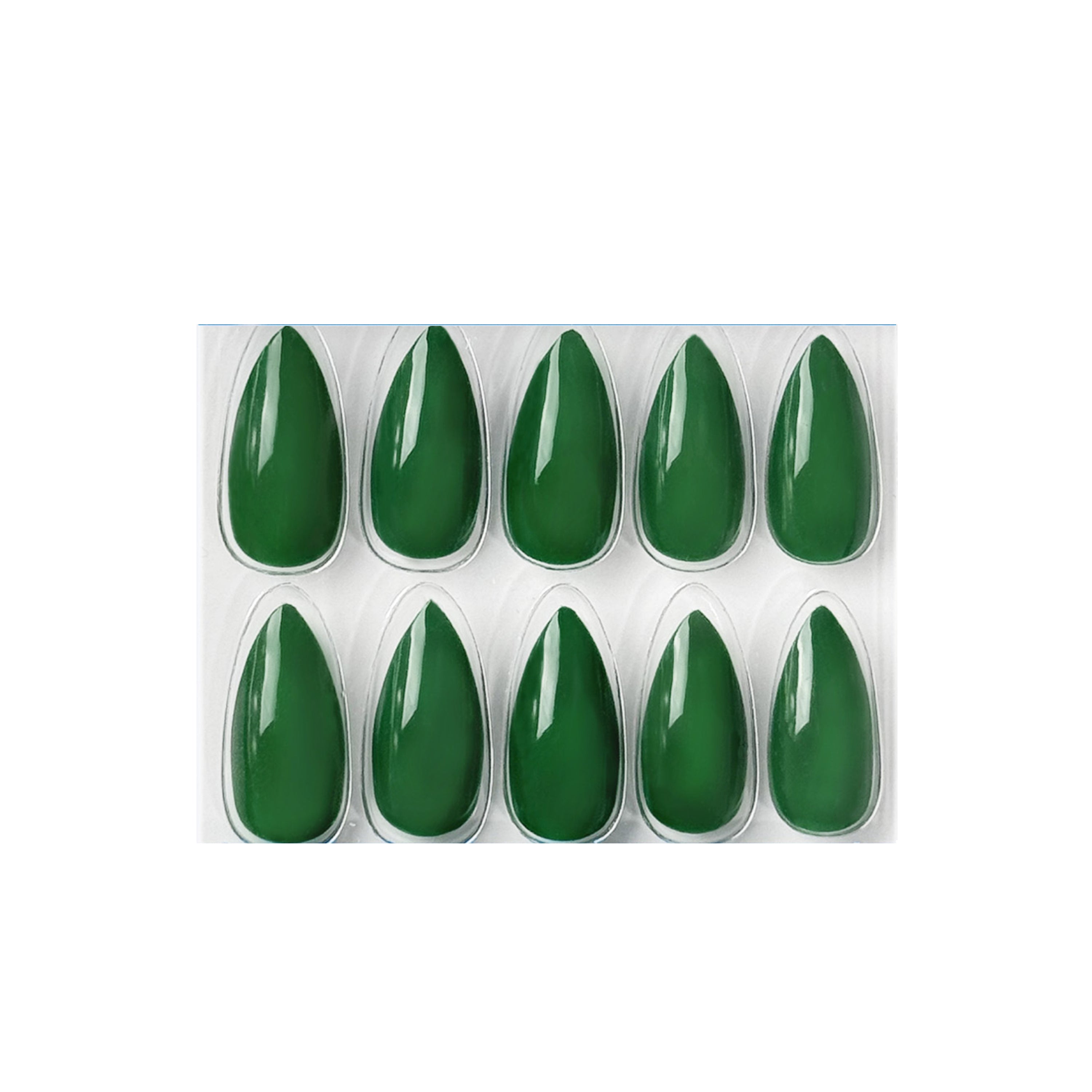 Glossy Solid Color Nails Sharp Almond(SPN605-SPN656)