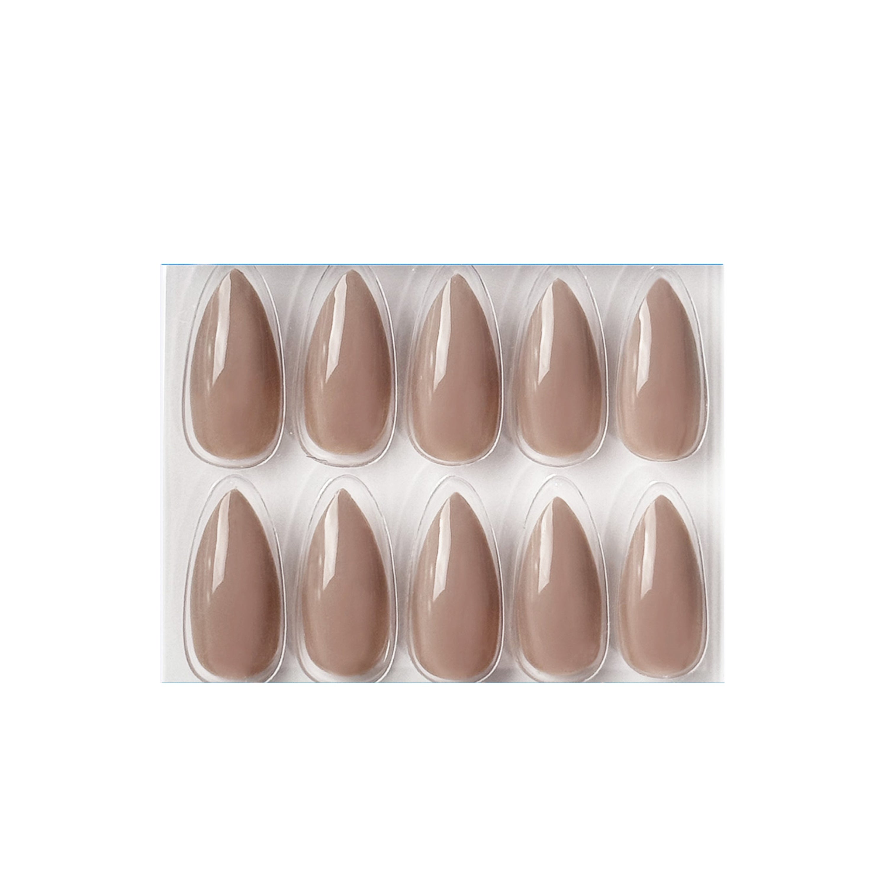 Glossy Solid Color Nails Sharp Almond(SPN605-SPN656)
