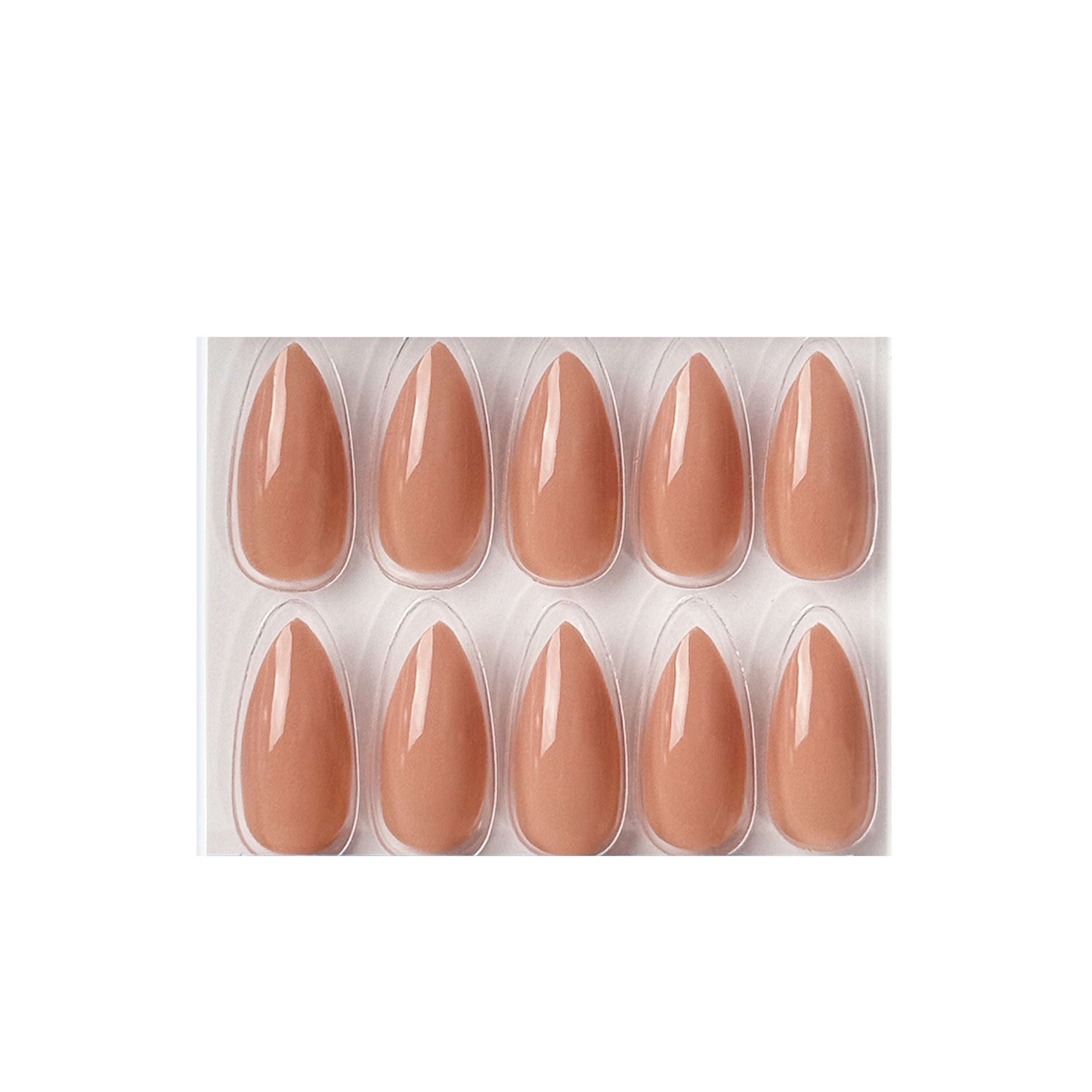 Glossy Solid Color Nails Sharp Almond(SPN605-SPN656)
