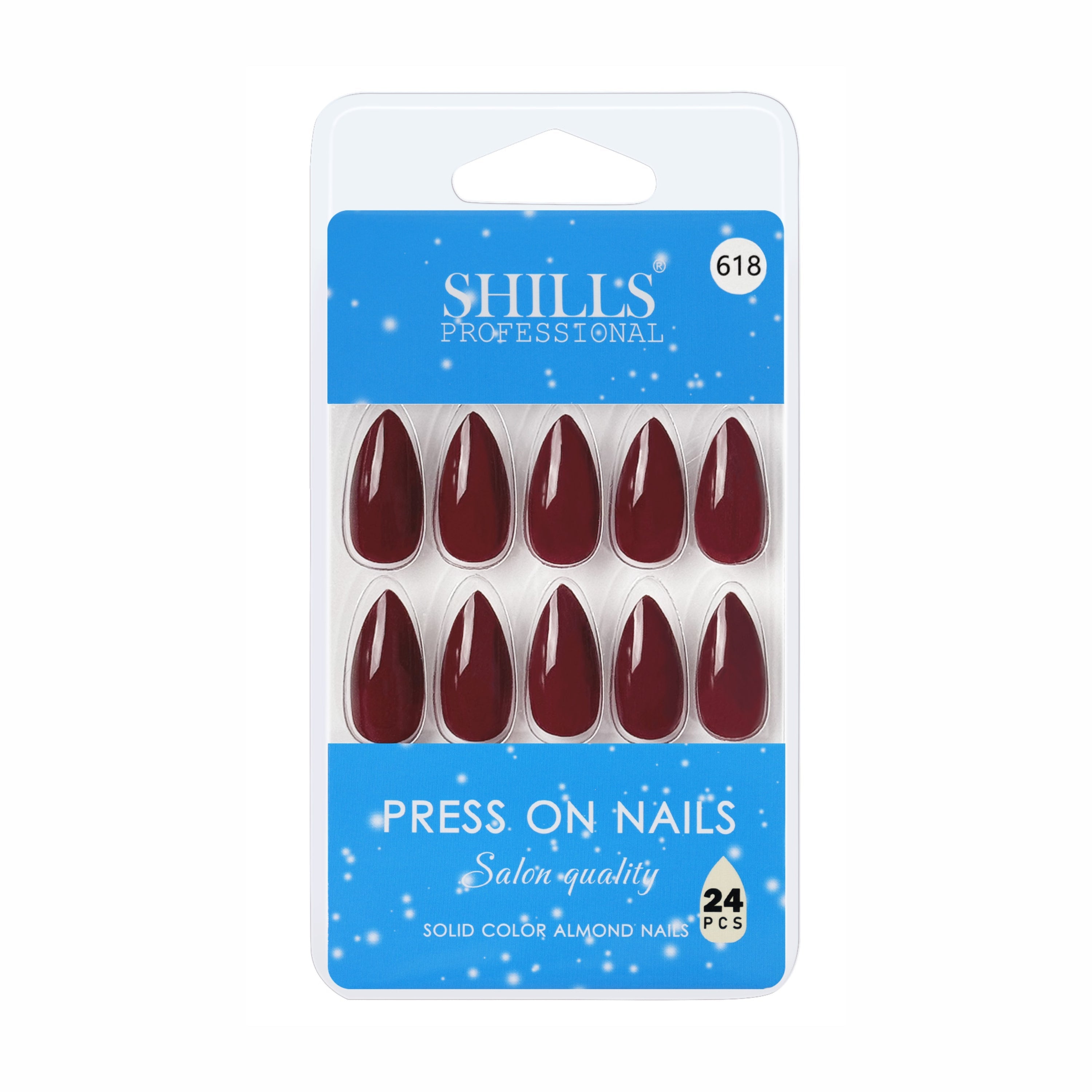Glossy Solid Color Nails Sharp Almond(SPN605-SPN656)