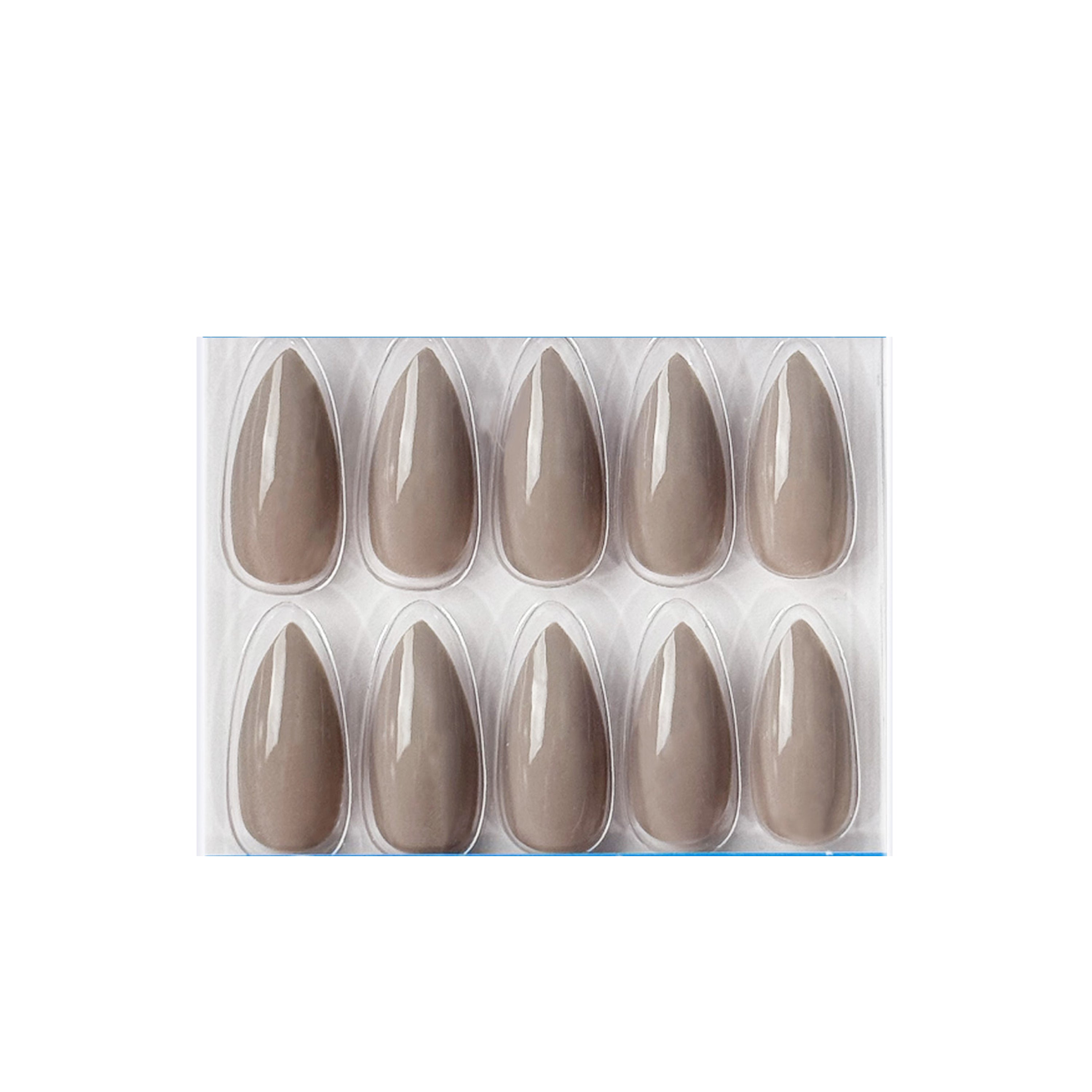 Glossy Solid Color Nails Sharp Almond(SPN605-SPN656)