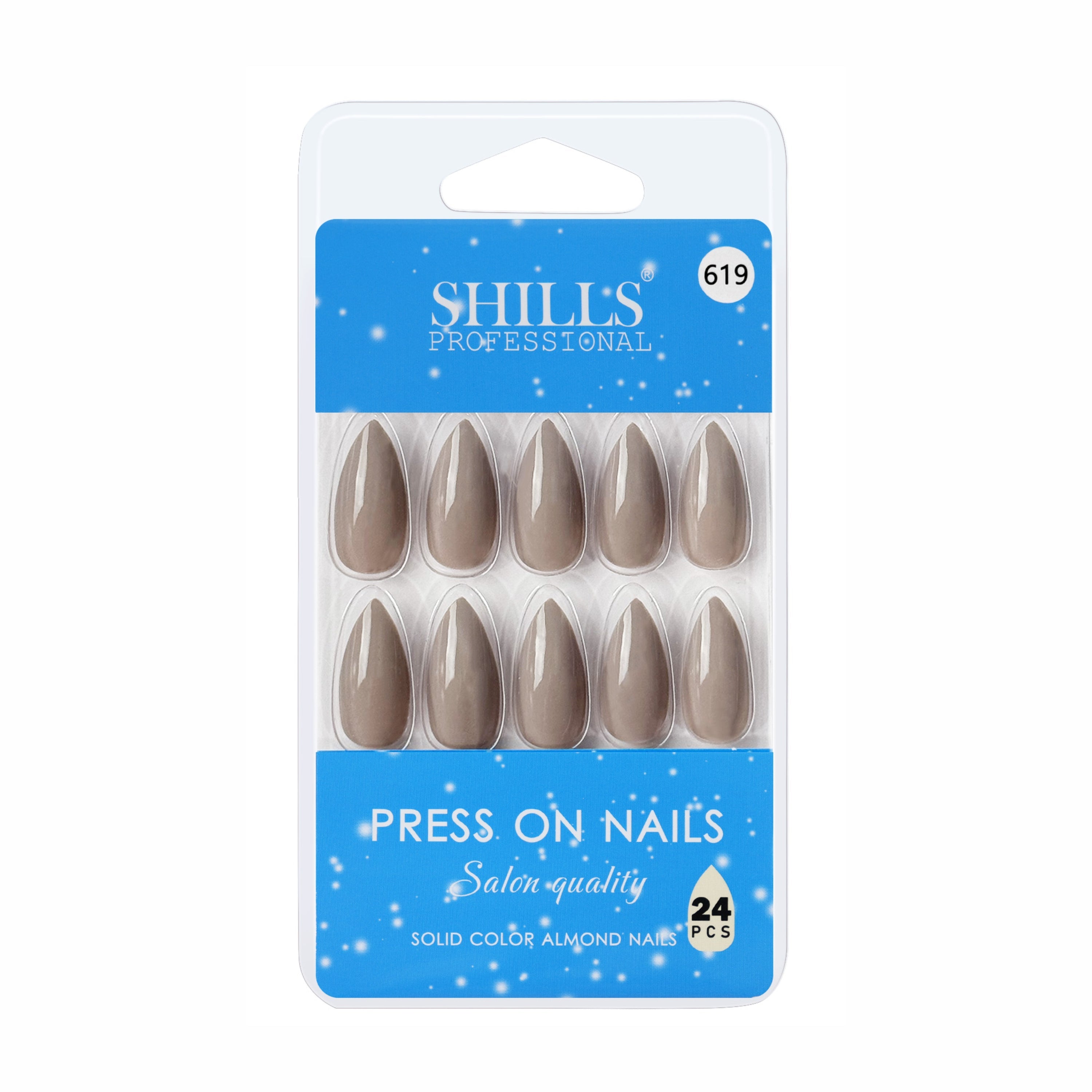 Glossy Solid Color Nails Sharp Almond(SPN605-SPN656)