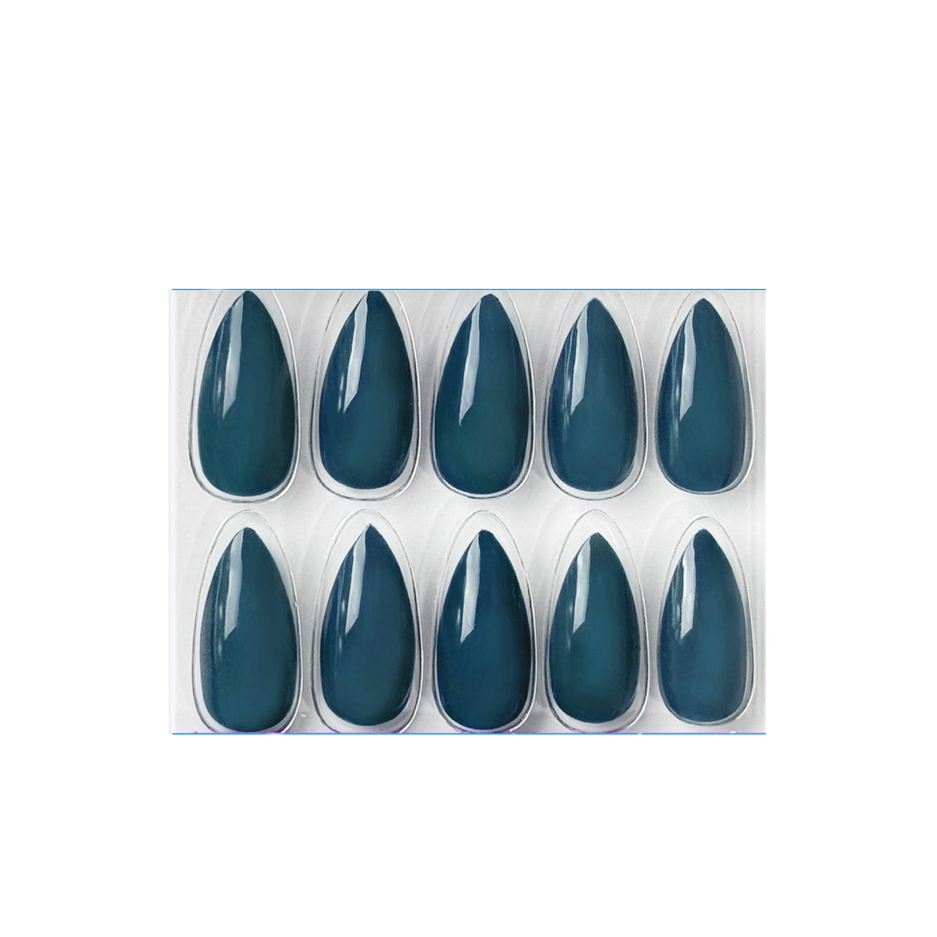 Glossy Solid Color Nails Sharp Almond(SPN605-SPN656)