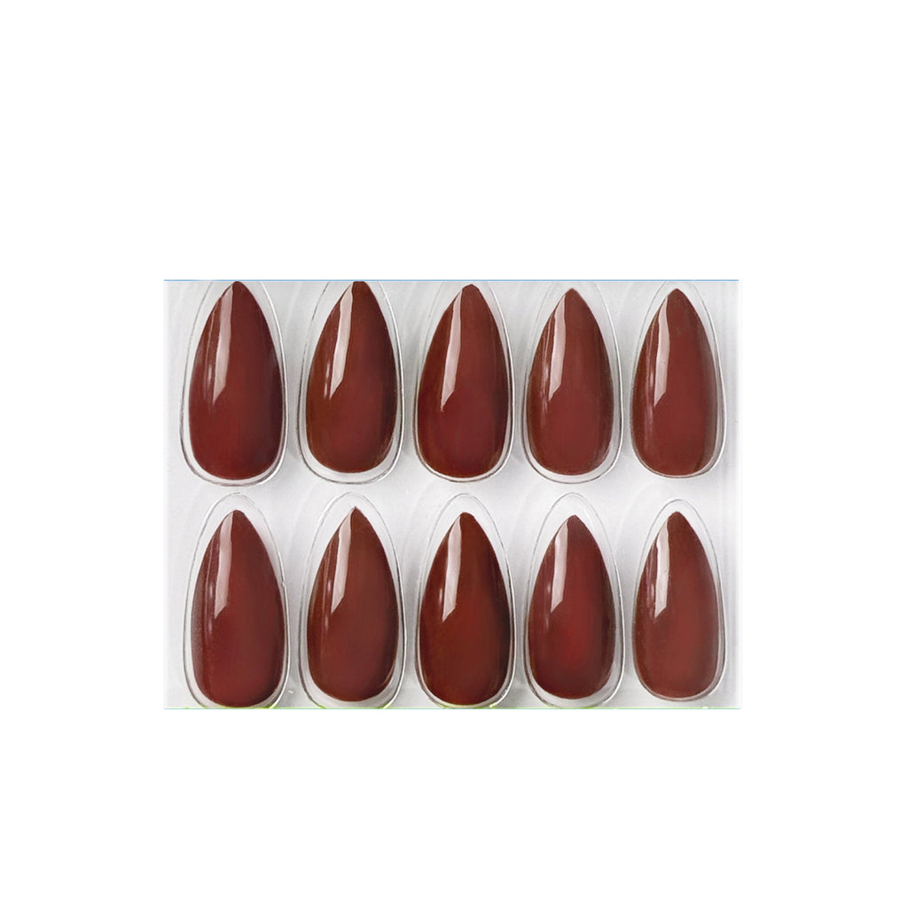 Glossy Solid Color Nails Sharp Almond(SPN605-SPN656)