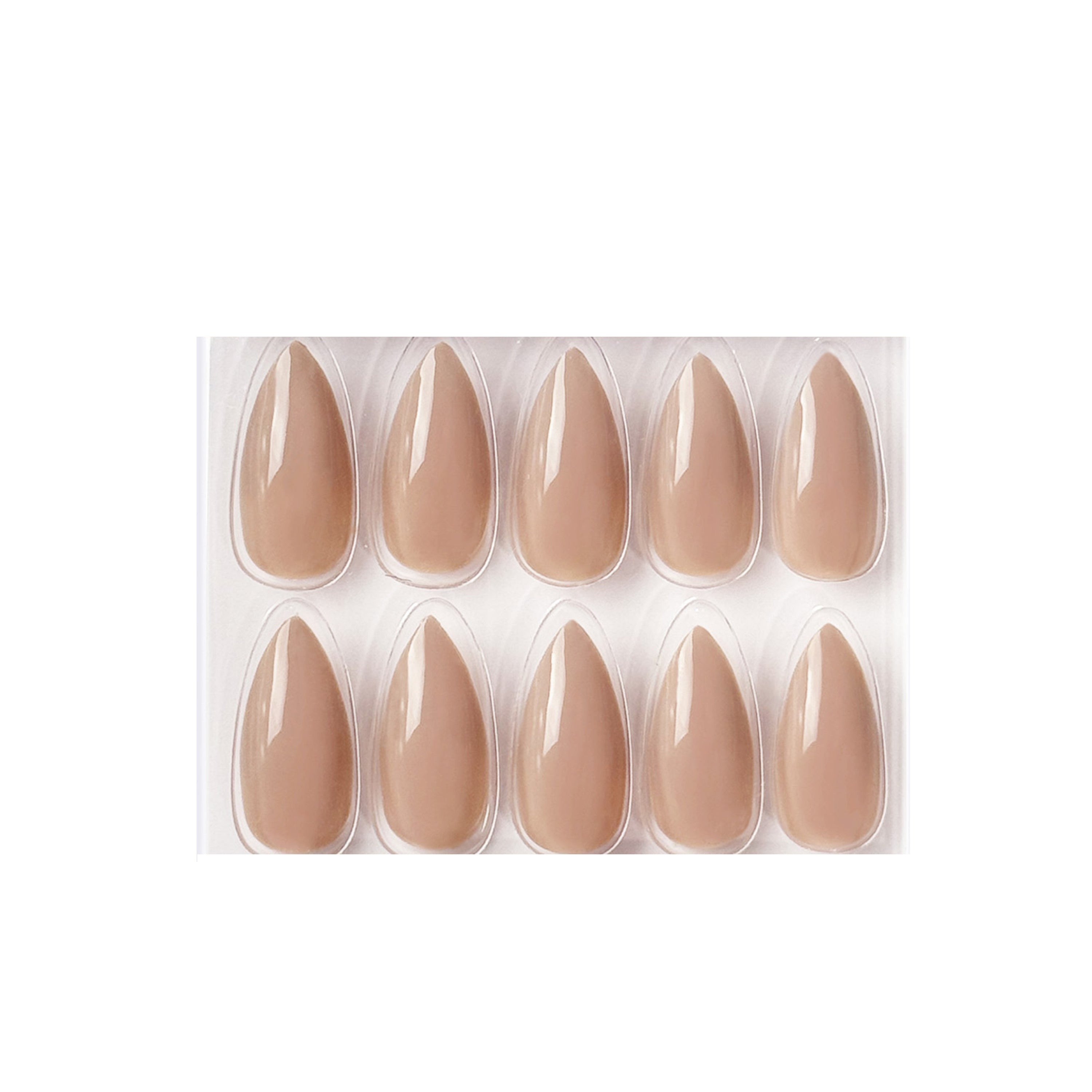 Glossy Solid Color Nails Sharp Almond(SPN605-SPN656)