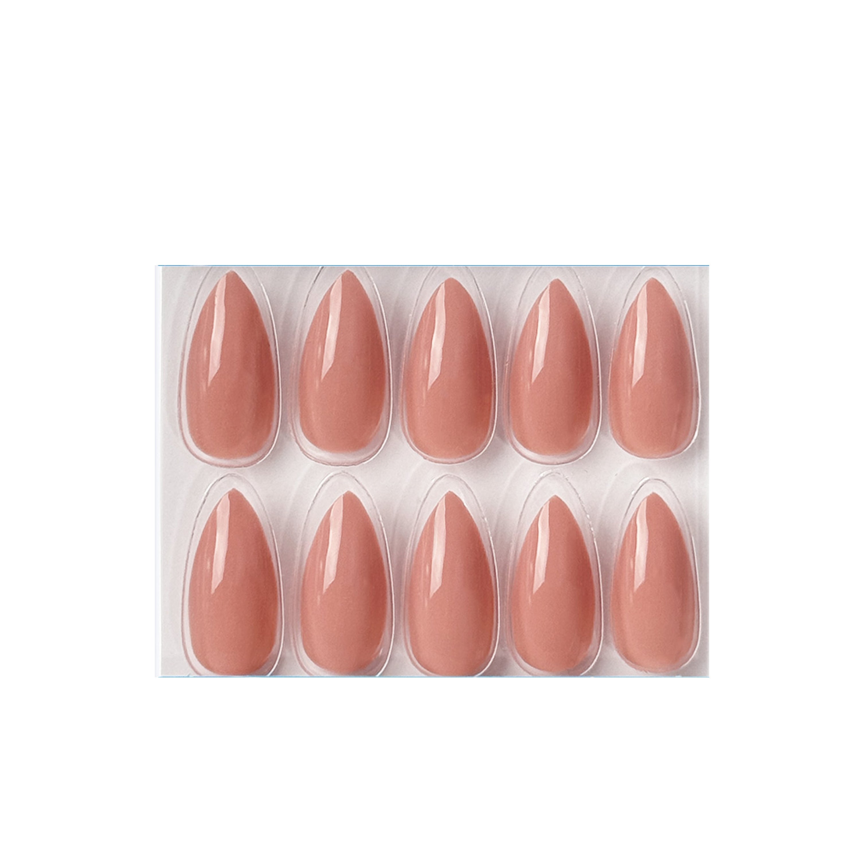 Glossy Solid Color Nails Sharp Almond(SPN605-SPN656)
