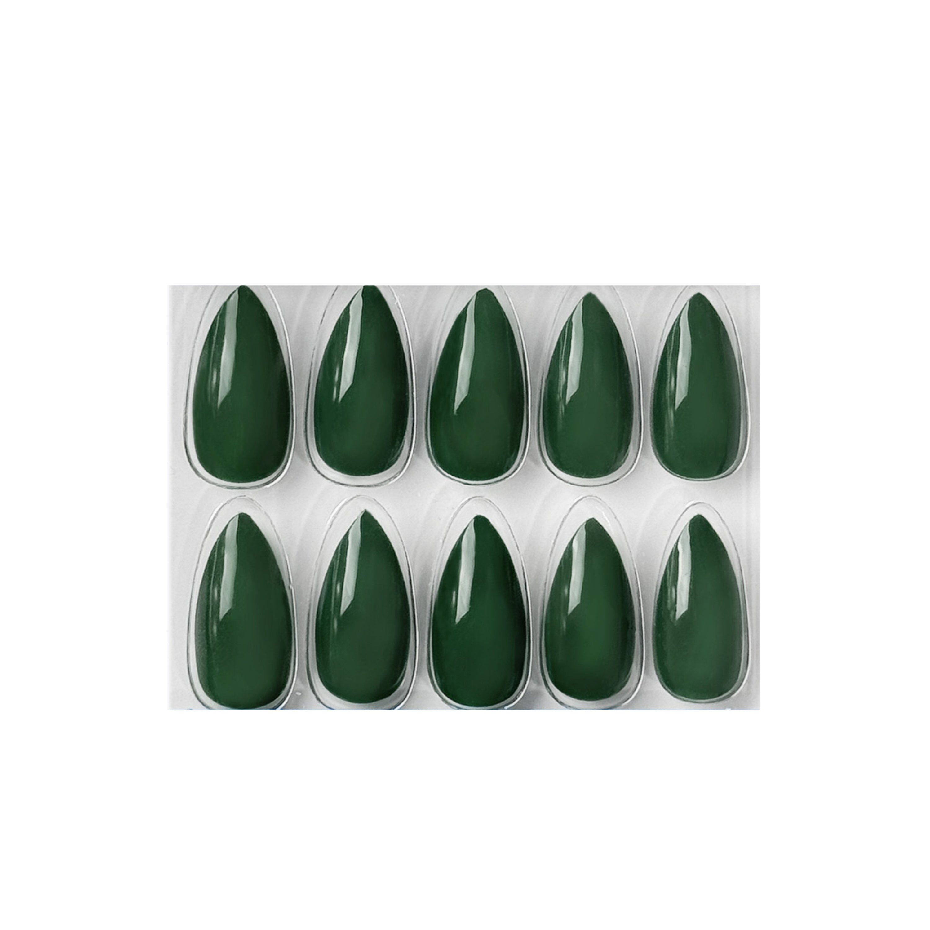 Glossy Solid Color Nails Sharp Almond(SPN605-SPN656)