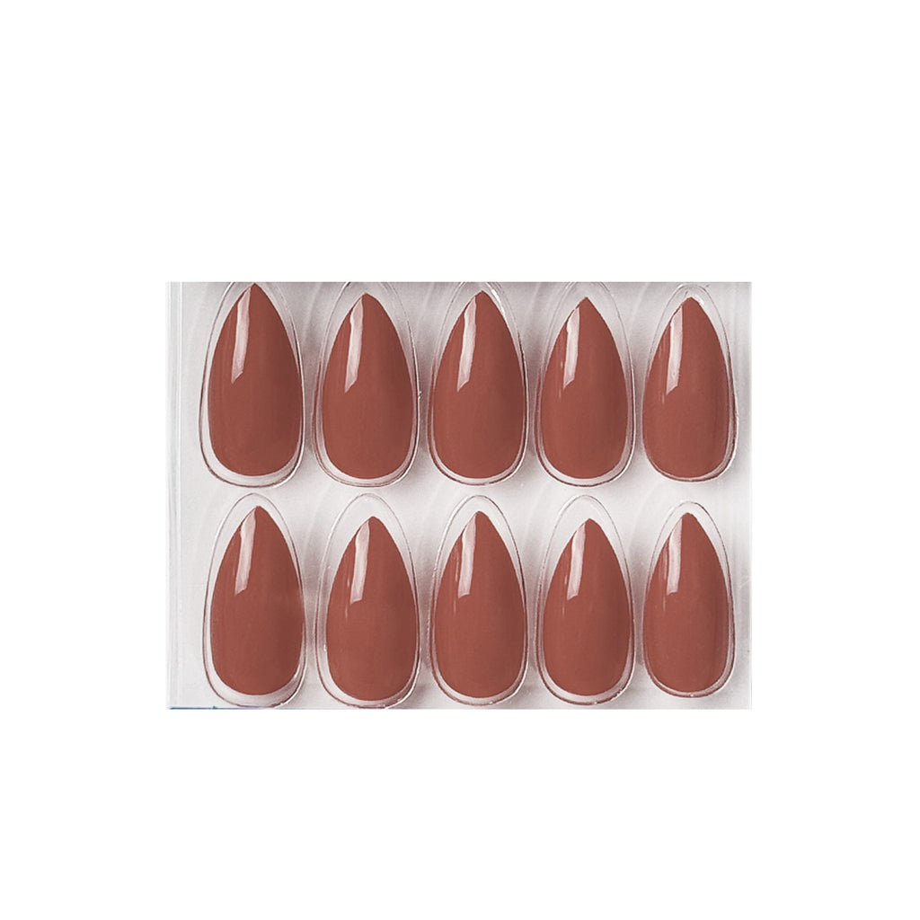 Glossy Solid Color Nails Sharp Almond(SPN605-SPN656)
