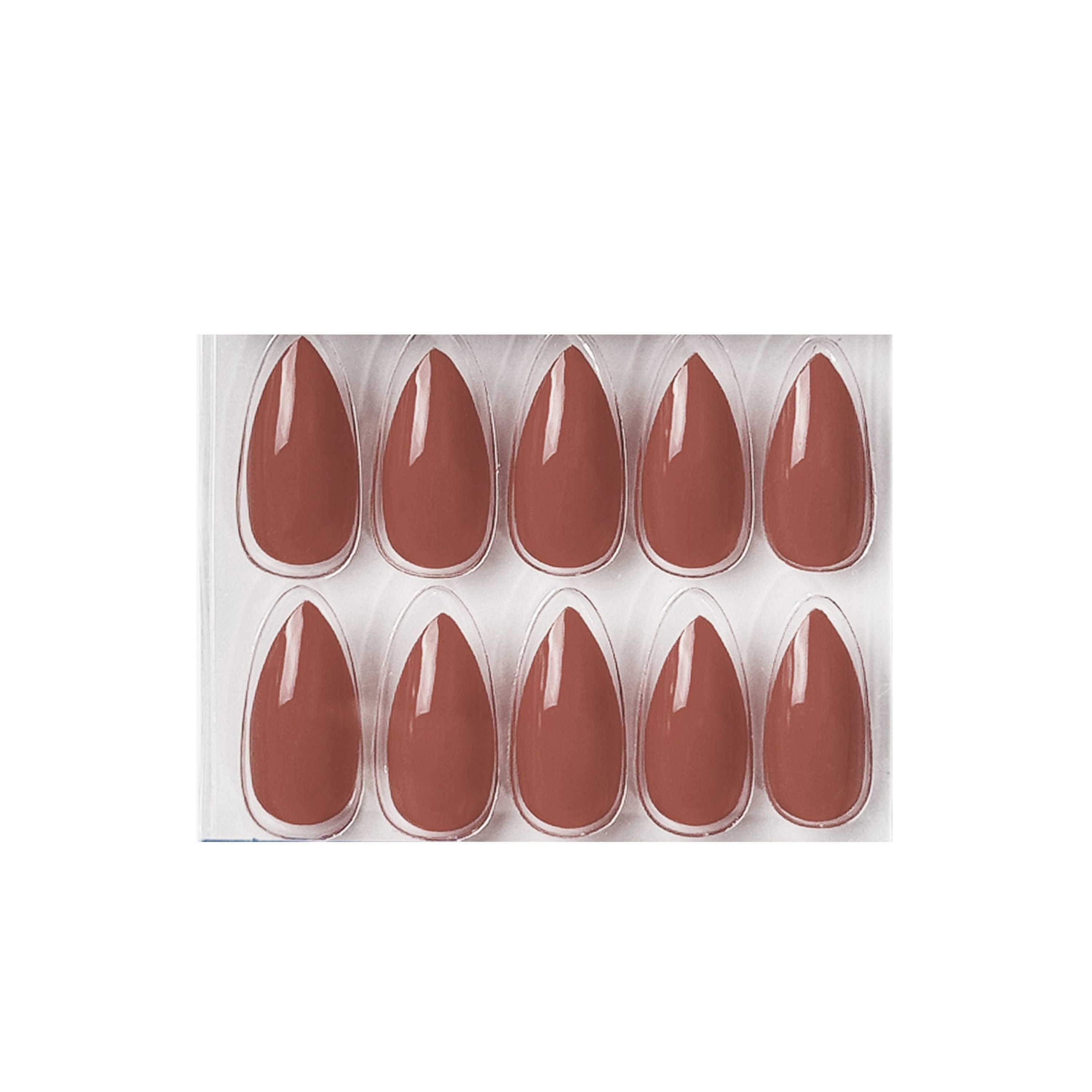 Glossy Solid Color Nails Sharp Almond(SPN605-SPN656)