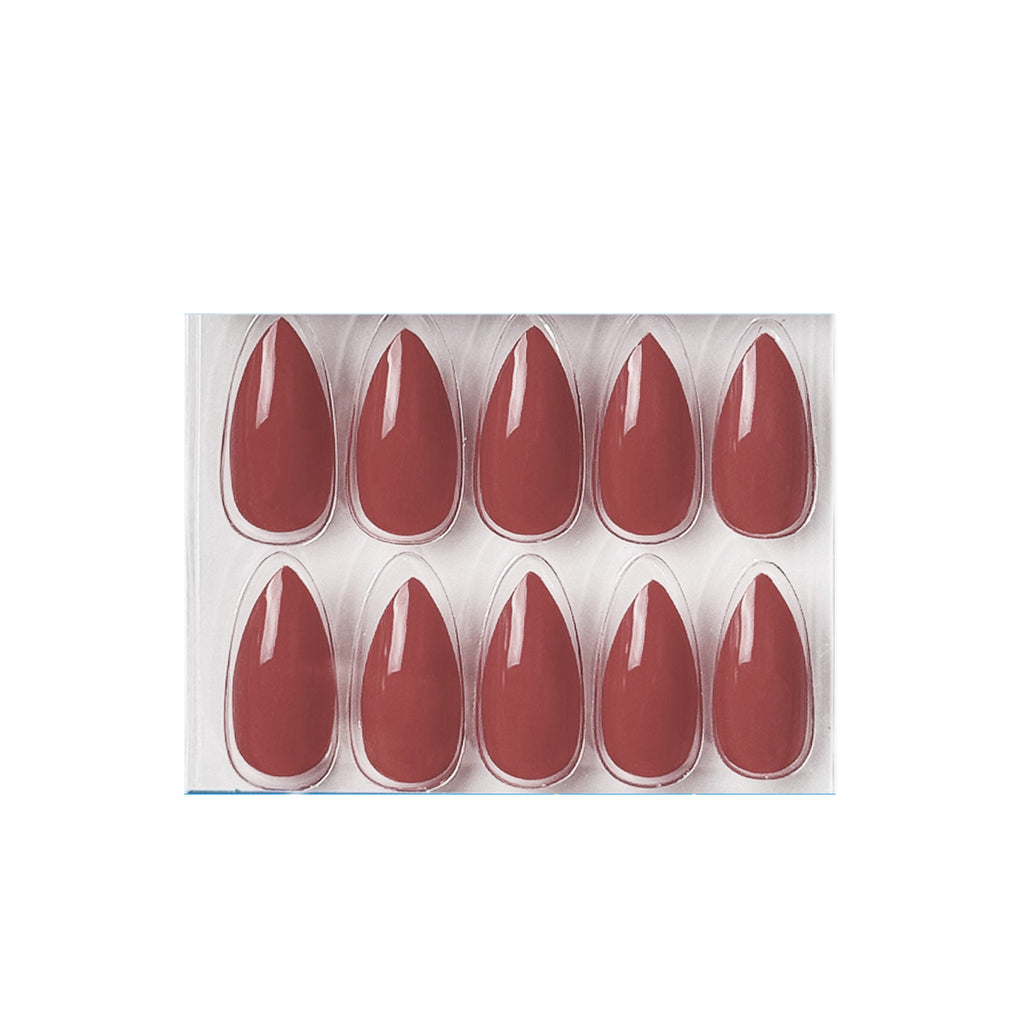 Glossy Solid Color Nails Sharp Almond(SPN605-SPN656)