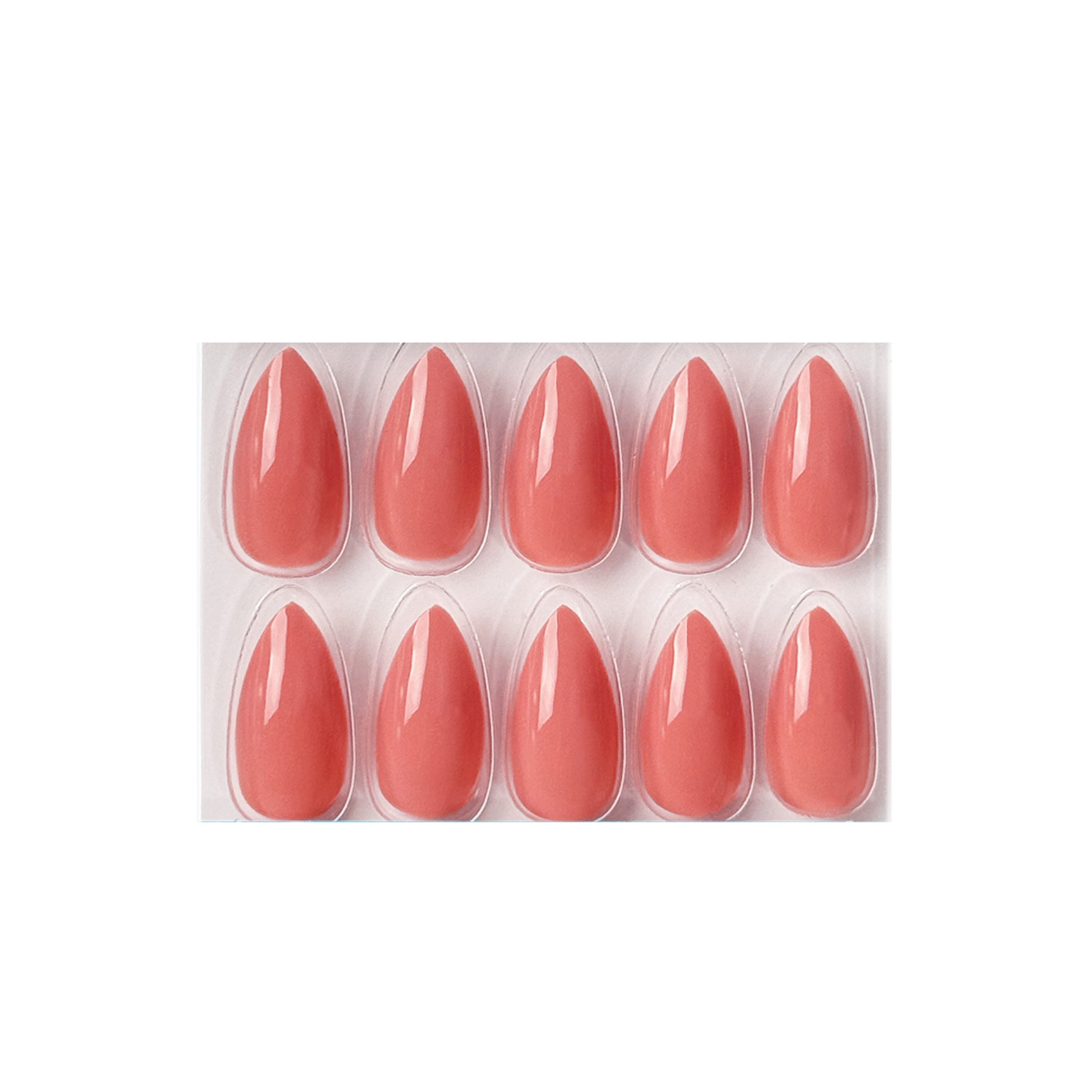 Glossy Solid Color Nails Sharp Almond(SPN605-SPN656)