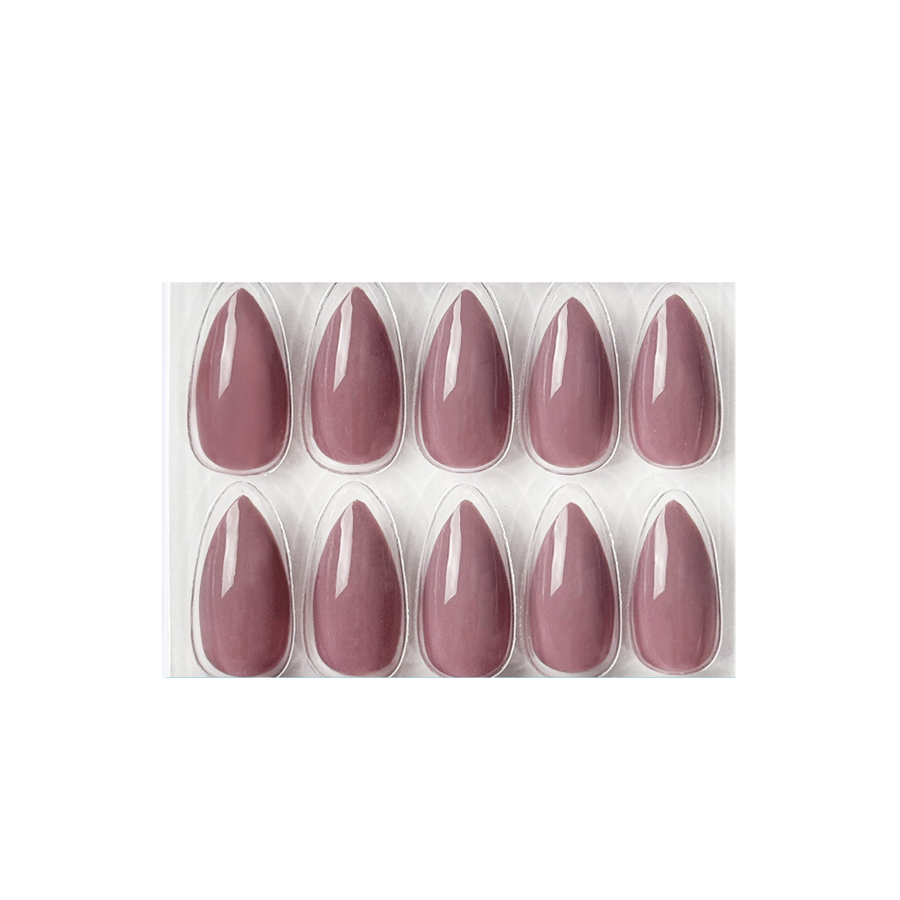 Glossy Solid Color Nails Sharp Almond(SPN605-SPN656)