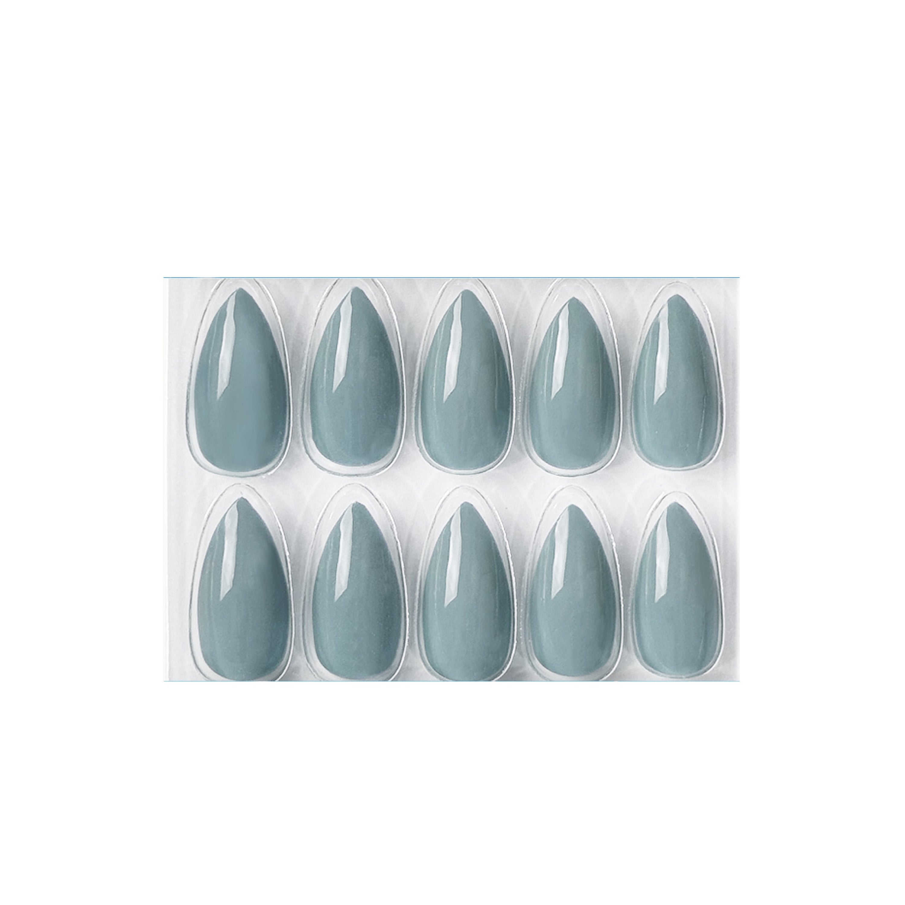 Glossy Solid Color Nails Sharp Almond(SPN605-SPN656)