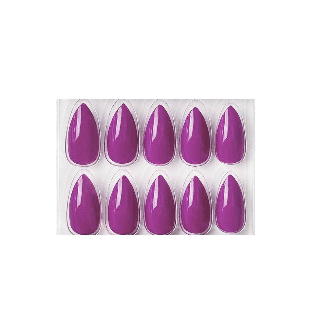 Glossy Solid Color Nails Sharp Almond(SPN605-SPN656)
