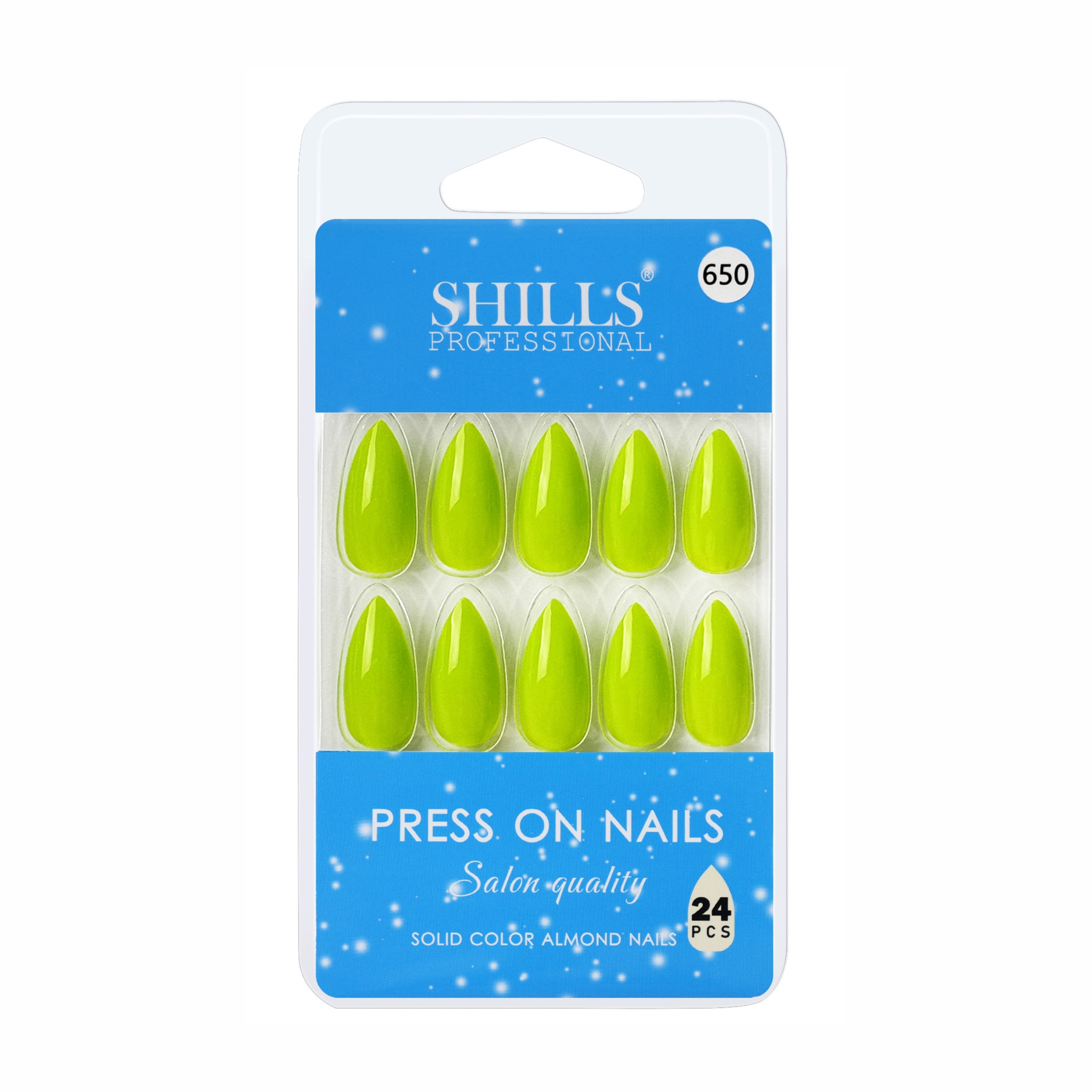 Glossy Solid Color Nails Sharp Almond(SPN605-SPN656)