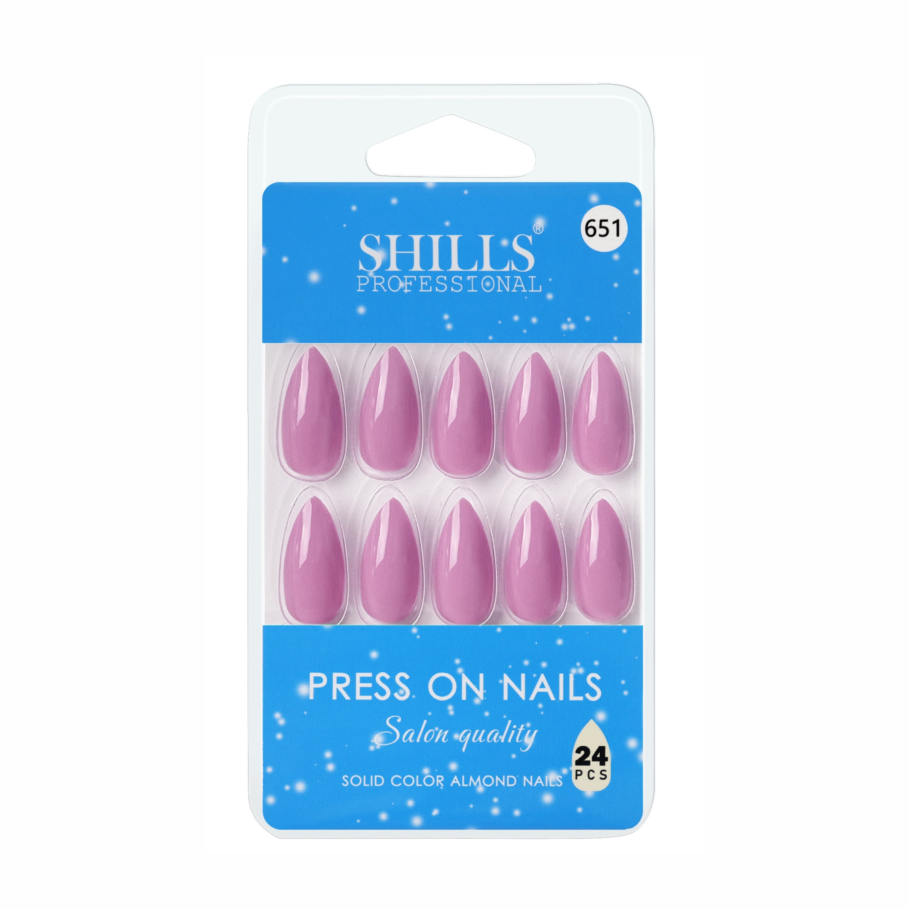 Glossy Solid Color Nails Sharp Almond(SPN605-SPN656)