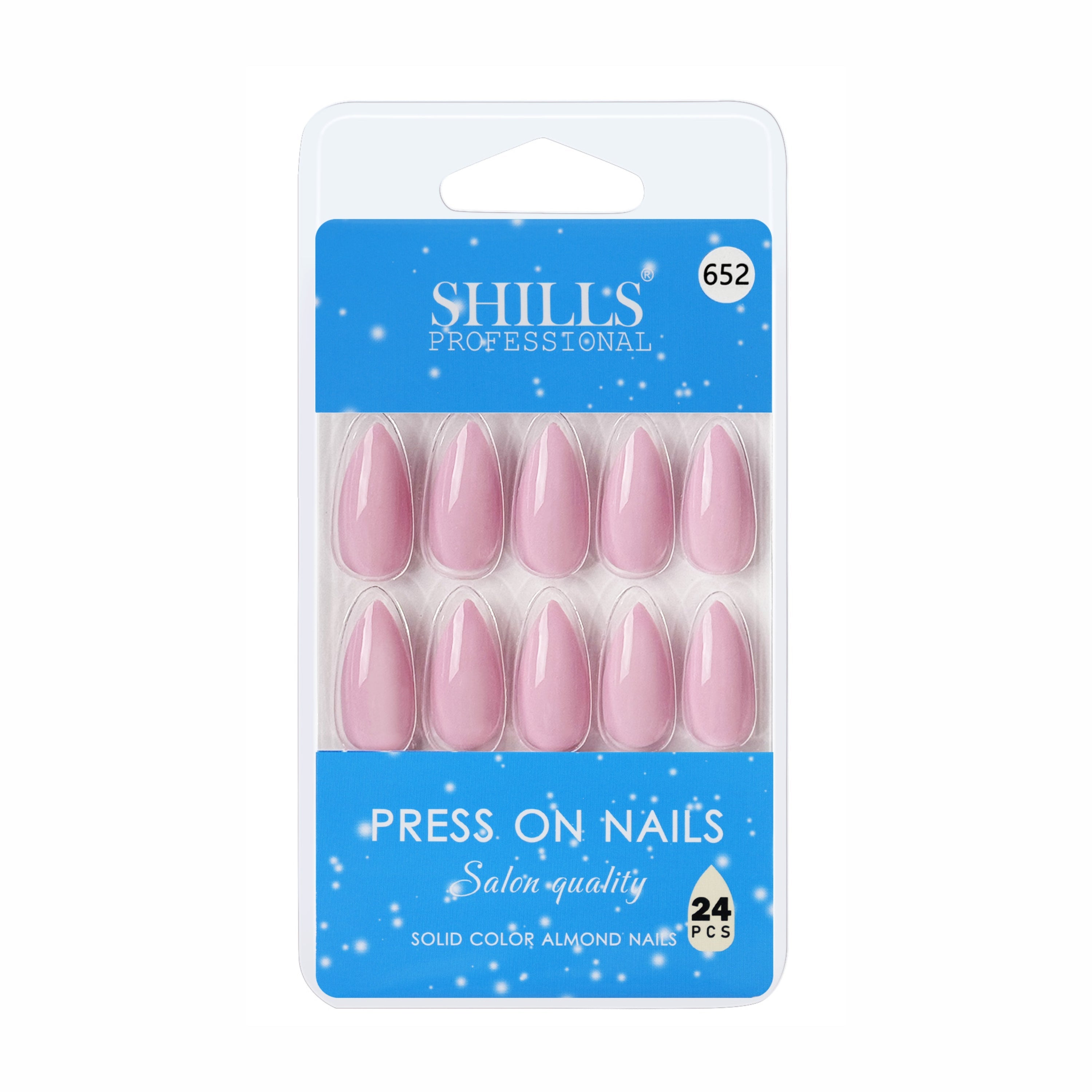 Glossy Solid Color Nails Sharp Almond(SPN605-SPN656)